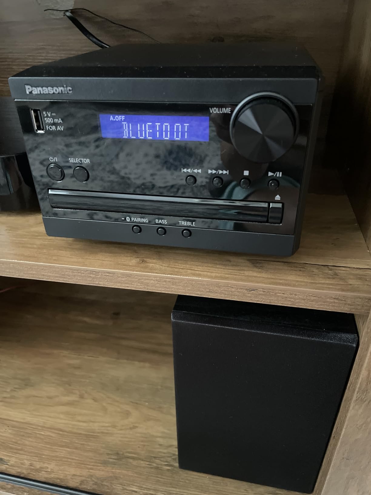 Panasonic Compact Stereo System with CD Player, Bluetooth, FM Radio and USB with Bass and Treble Control, 20W Stereo System for Home with Remote Control - SC-PM270PP-K (Black) - Customer Photo 5