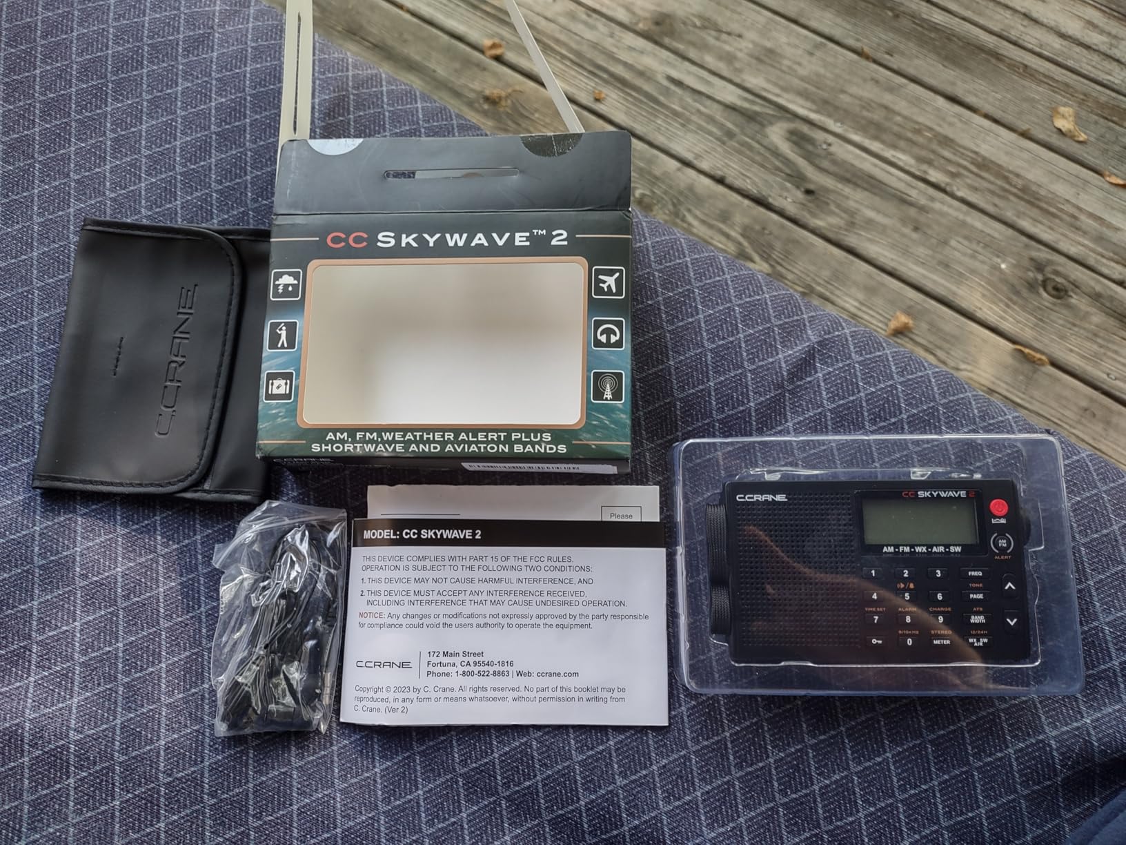 C. Crane CC Skywave 2 AM, FM, Shortwave, NOAA Weather + Alert, VHF Aviation Band, Small Battery-Operated Portable Travel Radio with Clock and Alarm Customer Review C. Crane CC Skywave 2 AM, FM, Shortwave, NOAA Weather + Alert, VHF Aviation Band, Small Battery-Operated Portable Travel Radio with Clock and Alarm - Customer Photo 1