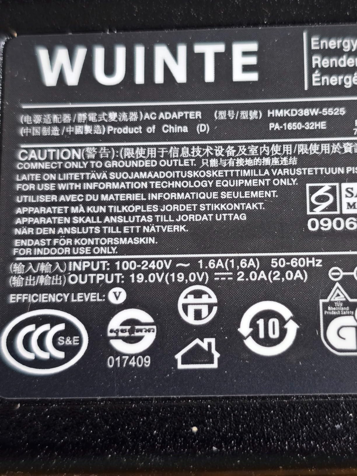 Charger for Harman Kardon Onyx Studio 8 7 6 5 4 3 2 1 Wireless Bluetooth Speaker 19V 38W AC Fast Power Adapter Customer Review Charger for Harman Kardon Onyx Studio 8 7 6 5 4 3 2 1 Wireless Bluetooth Speaker 19V 38W AC Fast Power Adapter - Customer Photo 1