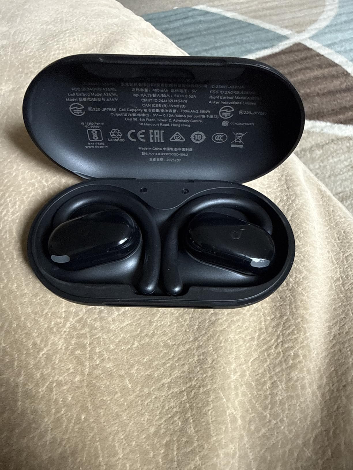 Soundcore V20i by Anker Open-Ear Headphones, Adjustable Ear Hooks, Ultra-Comfort, Snug Fit, Powerful Sound, Clear Calls, IP55, 36H Playtime, Bluetooth 5.4 Wireless Earbuds, Multipoint Connection Customer Review Soundcore V20i by Anker Open-Ear Headphones, Adjustable Ear Hooks, Ultra-Comfort, Snug Fit, Powerful Sound, Clear Calls, IP55, 36H Playtime, Bluetooth 5.4 Wireless Earbuds, Multipoint Connection - Customer Photo 1