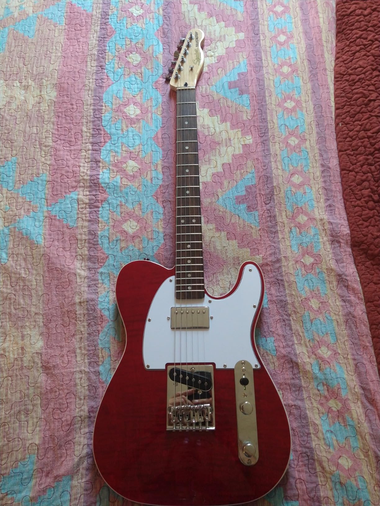 Affinity Series Telecaster FMT SH, Laurel Fingerboard, White Pickguard, Crimson Red Transparent Customer Review Affinity Series Telecaster FMT SH, Laurel Fingerboard, White Pickguard, Crimson Red Transparent - Customer Photo 2