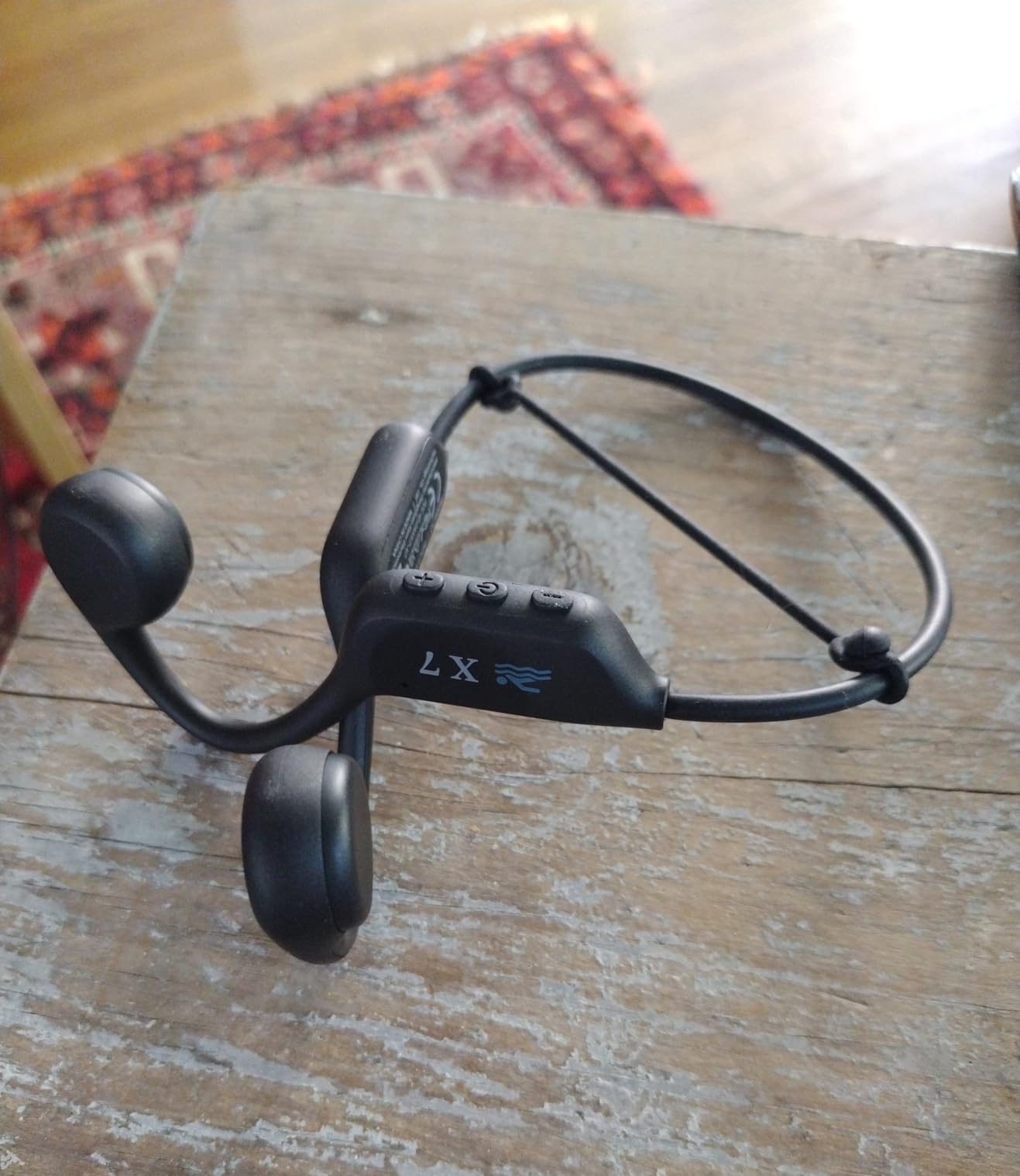 Swimming headphones-bone conduction headphones, IP68 waterproof built-in MP3 player 32G memory, underwater swimming headphone, wireless open Earphones Bluetooth 5.3, for running, cycling (black) Customer Review Swimming headphones-bone conduction headphones, IP68 waterproof built-in MP3 player 32G memory, underwater swimming headphone, wireless open Earphones Bluetooth 5.3, for running, cycling (black) - Customer Photo 1