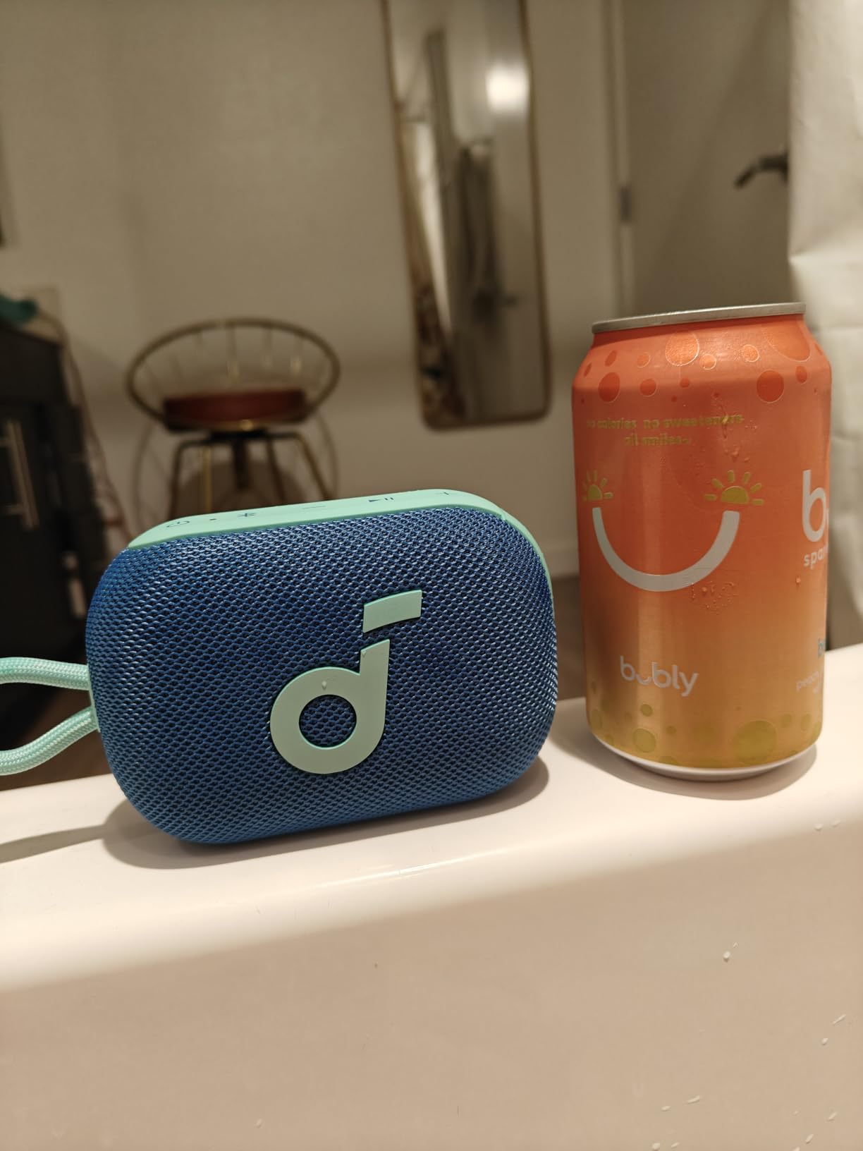 Soundcore Select 4 Go Bluetooth Shower Speaker by Anker, IP67 Waterproof/Dustproof, Ultra-Portable Speaker, Wireless, 20H Playtime, Floatable, Powerful Sound, Electronics for Outdoors/Home/Travel Customer Review Soundcore Select 4 Go Bluetooth Shower Speaker by Anker, IP67 Waterproof/Dustproof, Ultra-Portable Speaker, Wireless, 20H Playtime, Floatable, Powerful Sound, Electronics for Outdoors/Home/Travel - Customer Photo 1