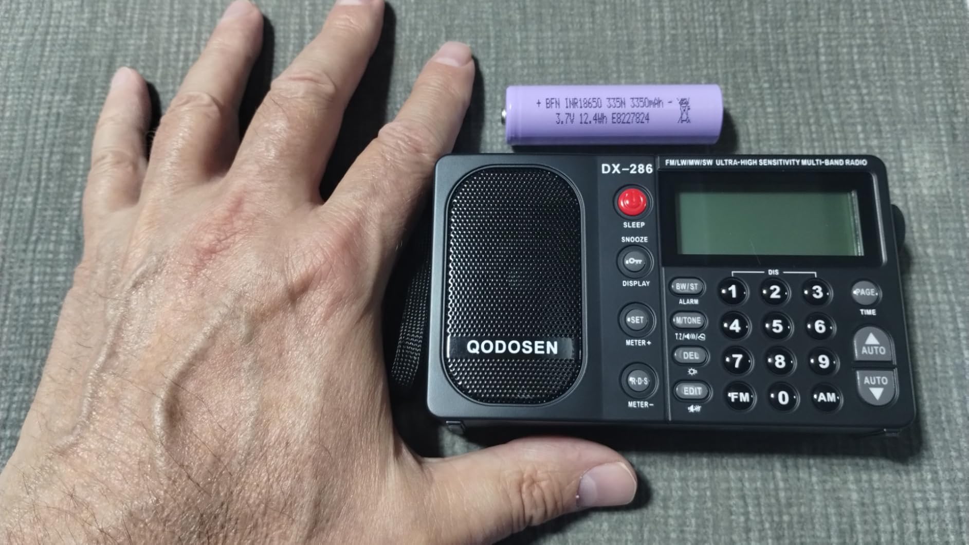DX-286 Portable Shortwave Radio AM FM LW SW Ultra High Sensitivity Full Band Radios with TEF6686 Chip for Kitchen, Desk, Bedroom, Office and Outdoors. Customer Review DX-286 Portable Shortwave Radio AM FM LW SW Ultra High Sensitivity Full Band Radios with TEF6686 Chip for Kitchen, Desk, Bedroom, Office and Outdoors. - Customer Photo 1