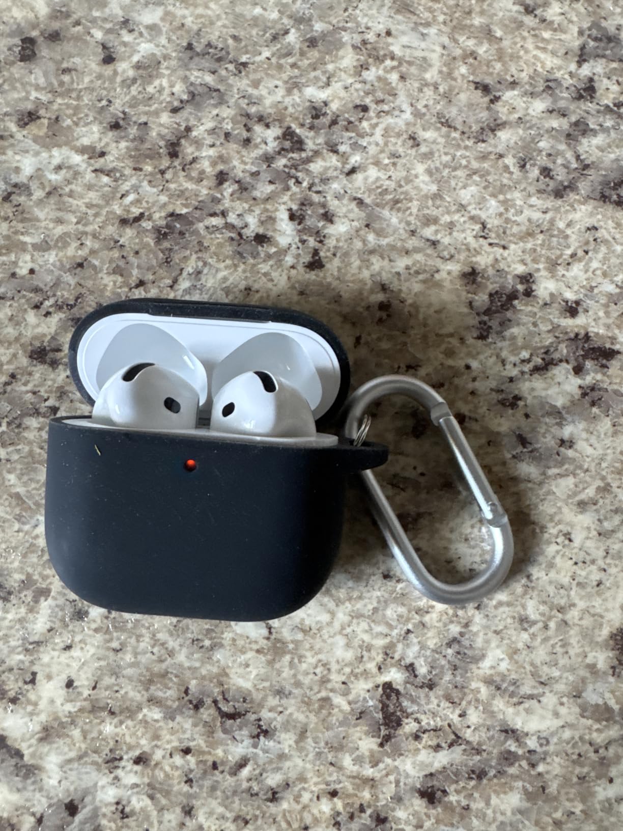 Apple AirPods 4 Wireless Earbuds, Bluetooth Headphones, Personalized Spatial Audio, Sweat and Water Resistant, USB-C Charging Case, H2 Chip, Up to 30 Hours of Battery Life, Effortless Setup for iPhone Customer Review Apple AirPods 4 Wireless Earbuds, Bluetooth Headphones, Personalized Spatial Audio, Sweat and Water Resistant, USB-C Charging Case, H2 Chip, Up to 30 Hours of Battery Life, Effortless Setup for iPhone - Customer Photo 1