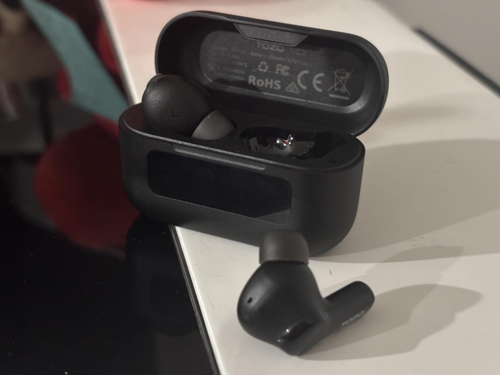 TOZO NC3 Hybrid Active Noise Cancelling Wireless Earbuds with 6 Mics AI Clear Call Ear Buds 55H Playtime with LED Display 32 Preset EQs via APP Bluetooth 5.3 IPX8 Waterproof in Ear Headphones Customer Review TOZO NC3 Hybrid Active Noise Cancelling Wireless Earbuds with 6 Mics AI Clear Call Ear Buds 55H Playtime with LED Display 32 Preset EQs via APP Bluetooth 5.3 IPX8 Waterproof in Ear Headphones - Customer Photo 2
