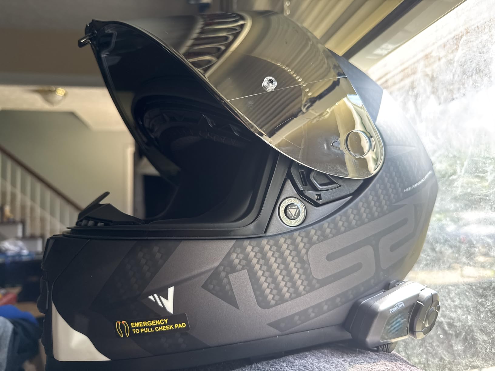 Fodsports FX-S Motorcycle Bluetooth Headset V5.4, 2-Way Helmet Intercom Communication System with IP67 Waterproof, CVC Noise Cancellation, Hands-Free Music/Call, 2 Type Mics, Black, 1 Pack Customer Review Fodsports FX-S Motorcycle Bluetooth Headset V5.4, 2-Way Helmet Intercom Communication System with IP67 Waterproof, CVC Noise Cancellation, Hands-Free Music/Call, 2 Type Mics, Black, 1 Pack - Customer Photo 1