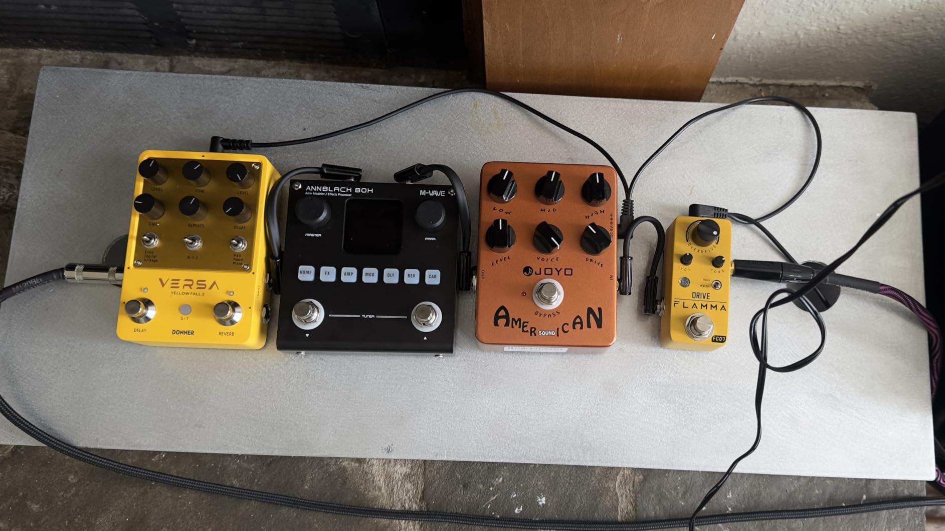 M-VAVE ANN Black Pedal Box Multi Effects Guitar Base Pedal - 80 Editable Presets With APP Create Your Paremeters Build in Battery - Customer Photo 1