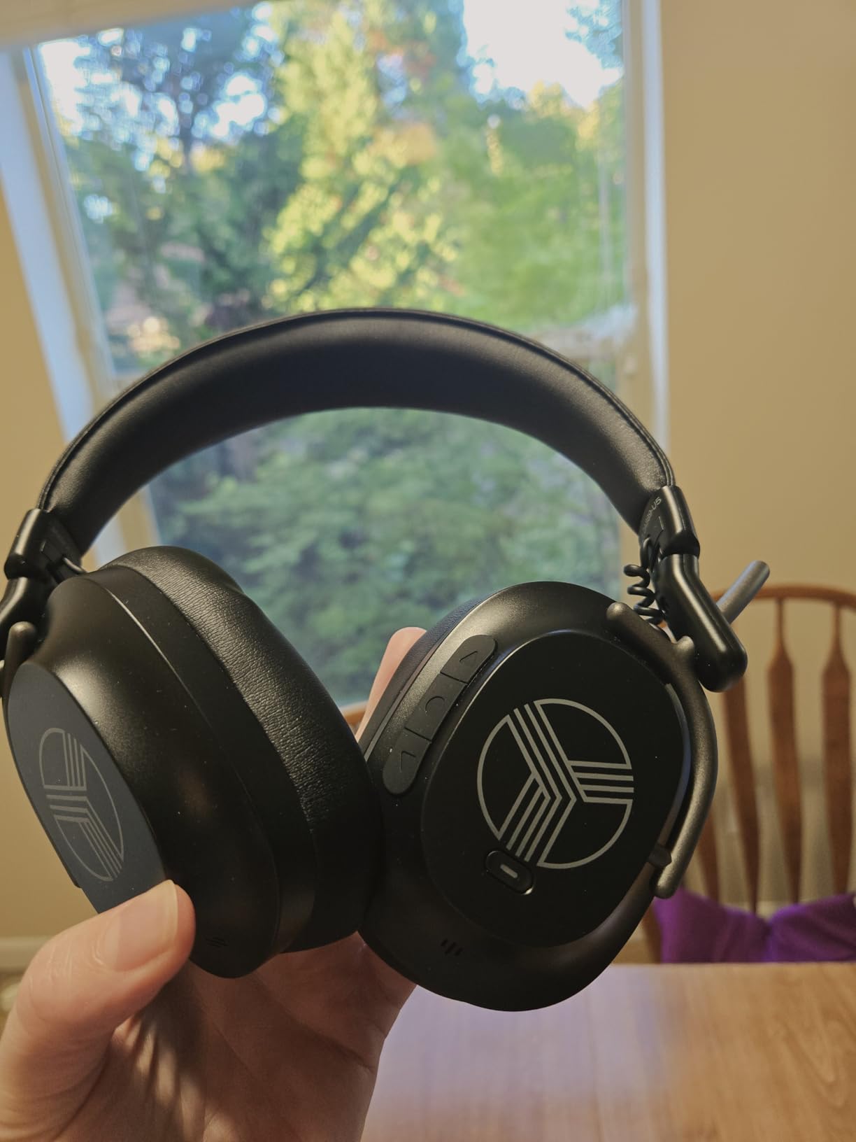 TREBLAB U5 - Hybrid Active Noise Cancelling Headphones Over-Ear, Deep Bass, 55H Battery, Mic for Calls, Bluetooth 5.3, Water-Resistant IPX4, Wireless Headphones Foldable for Travel, Gym, Work, Sports Customer Review TREBLAB U5 - Hybrid Active Noise Cancelling Headphones Over-Ear, Deep Bass, 55H Battery, Mic for Calls, Bluetooth 5.3, Water-Resistant IPX4, Wireless Headphones Foldable for Travel, Gym, Work, Sports - Customer Photo 2