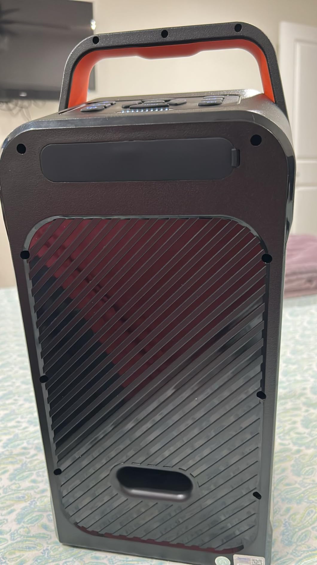Portable Bluetooth Speaker: 240W Peak Powerful Loud Sound Deep Bass Wireless Boombox Large Subwoofer 15 Hours Battery Life Fast Charging with Led Light Show for Party Outdoor Camping Backyard - Customer Photo 1