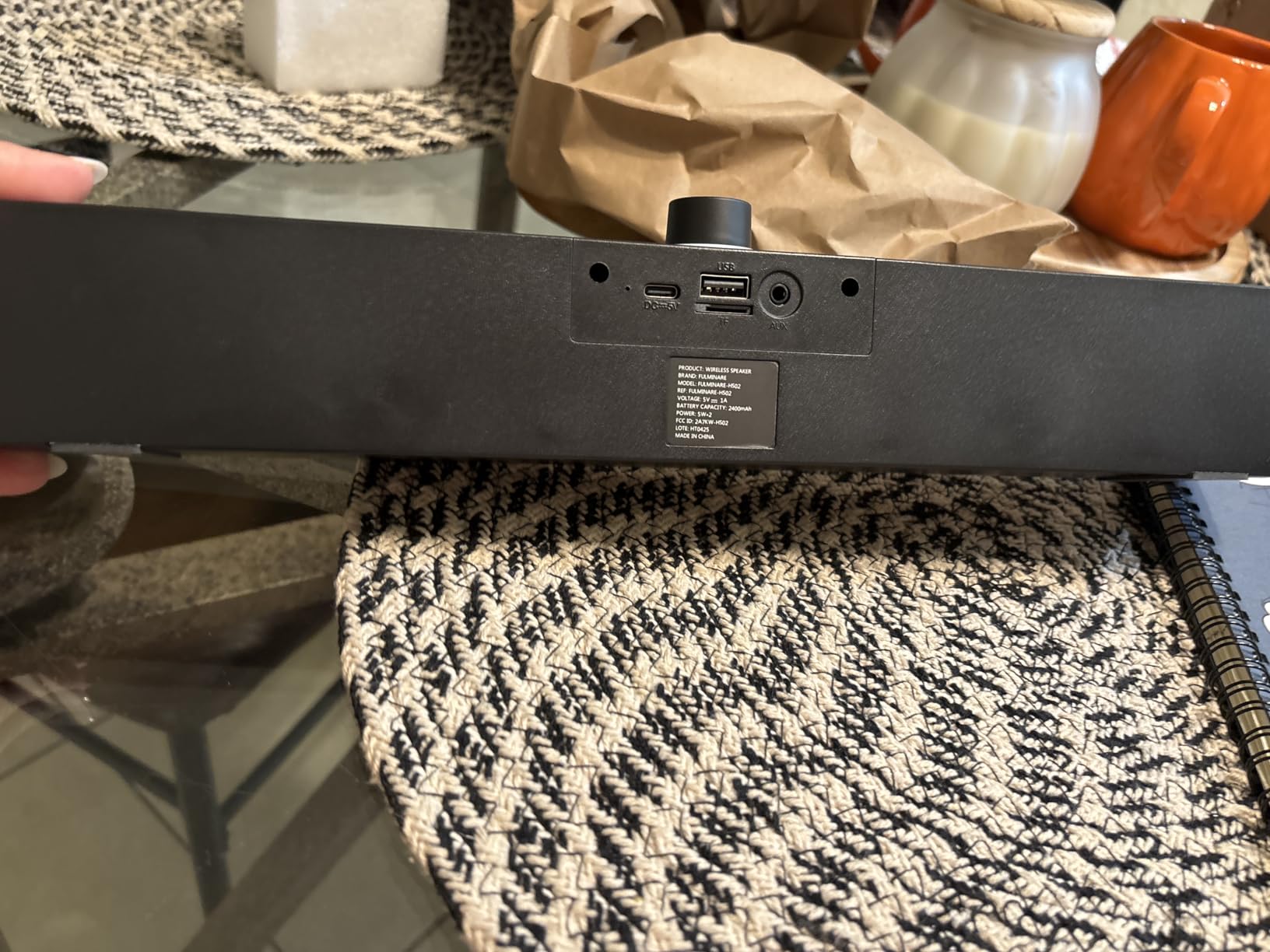 FULMINARE Bluetooth Speaker with 26W HD Sound, Portable Speaker Up to 30H Playtime, AUX&TF-Card&USB Input, LED Lights, Speakers Bluetooth 5.3 Wireless for Home/Party/Outdoor, (Black) Customer Review FULMINARE Bluetooth Speaker with 26W HD Sound, Portable Speaker Up to 30H Playtime, AUX&TF-Card&USB Input, LED Lights, Speakers Bluetooth 5.3 Wireless for Home/Party/Outdoor, (Black) - Customer Photo 1