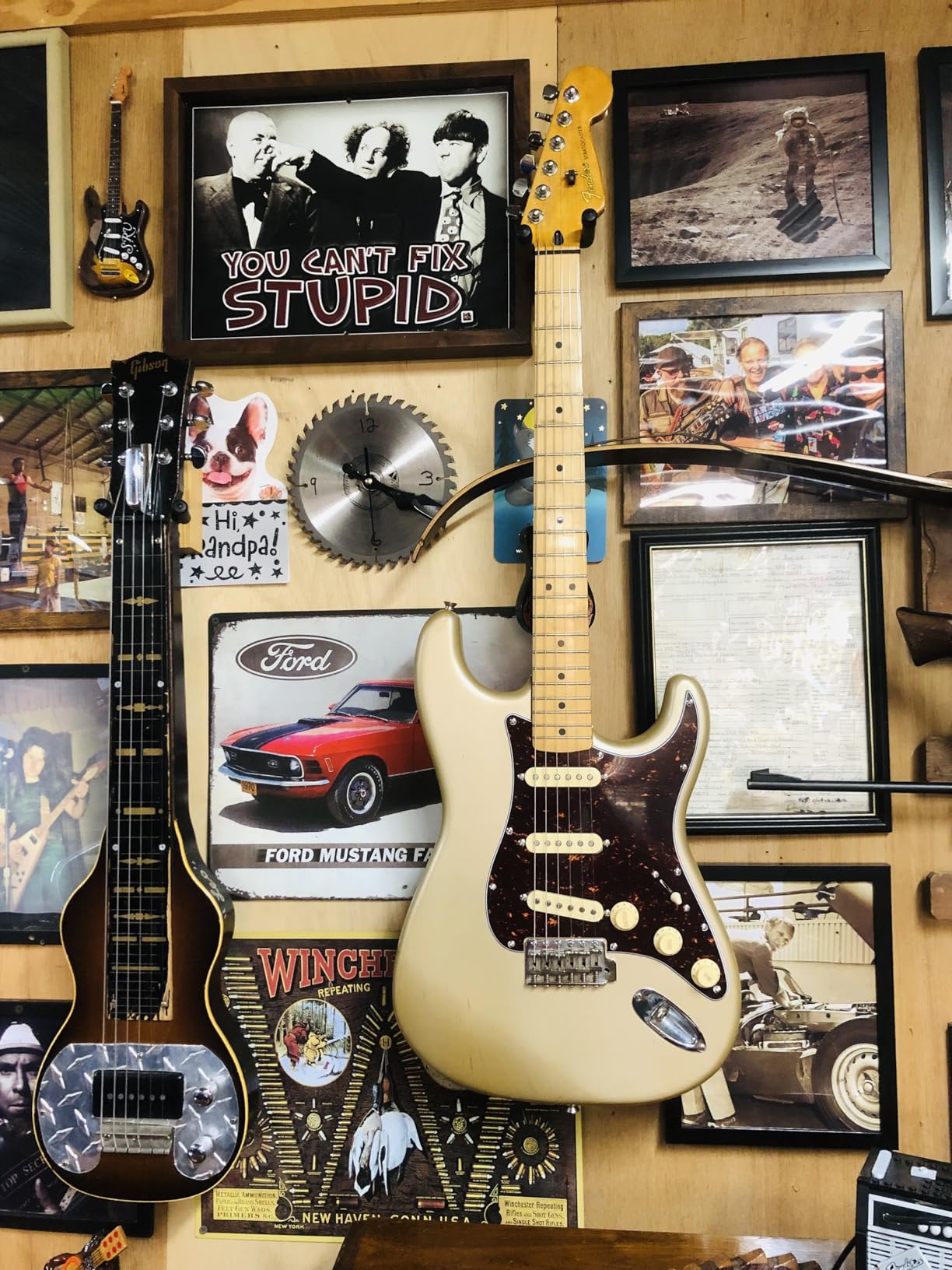 Banworks 4Ply Loaded SSS Pickguard Vintage F '60s Tones Prewired Strat Pickguard with Staggered Alnico 5 SSS Single Coil Pickups for Fender Stratocaster Electric Guitars JT/HBZC-01 Red Tortoiseshell - Customer Photo 2