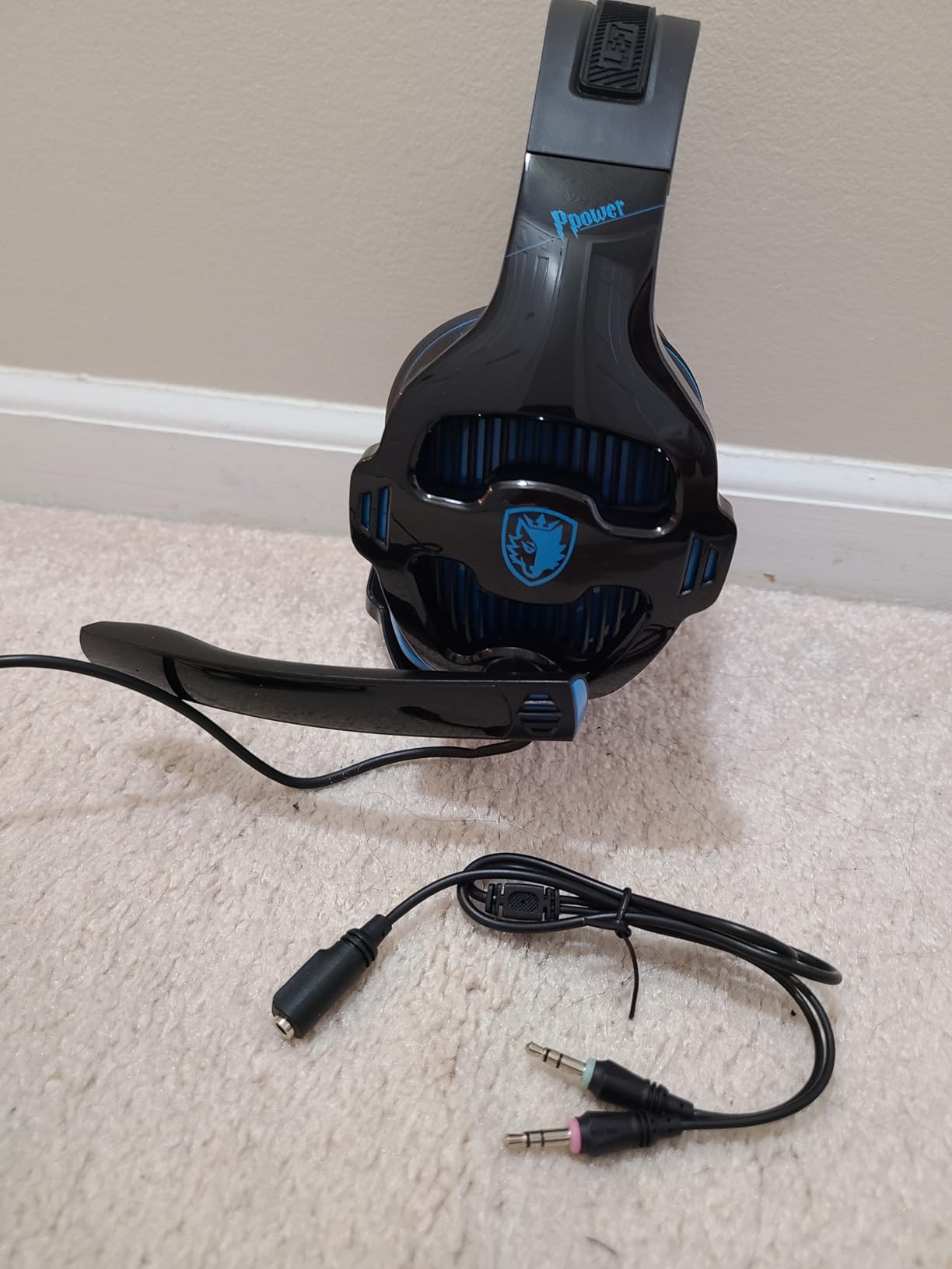 SA726 Stereo Gaming Headset for Xbox One PS4 PS5 Controller, Over Ear Headphone with Mic Noise Cancelling Headset for PC Xbox Series (Black Blue) Customer Review SA726 Stereo Gaming Headset for Xbox One PS4 PS5 Controller, Over Ear Headphone with Mic Noise Cancelling Headset for PC Xbox Series (Black Blue) - Customer Photo 2