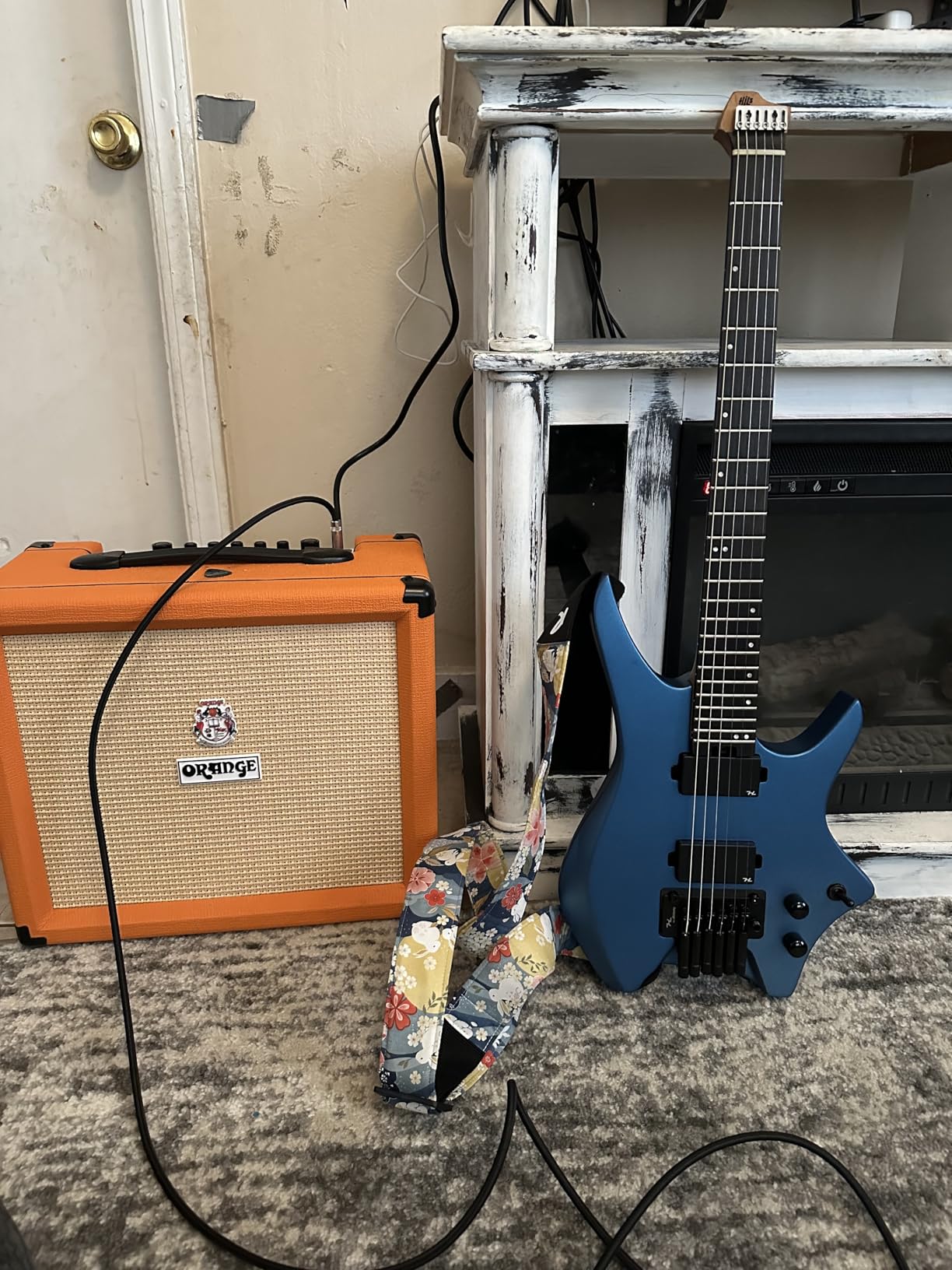 The NEXT HN5 Headless Electric Guitar (Metallic Orange) - Customer Photo 1