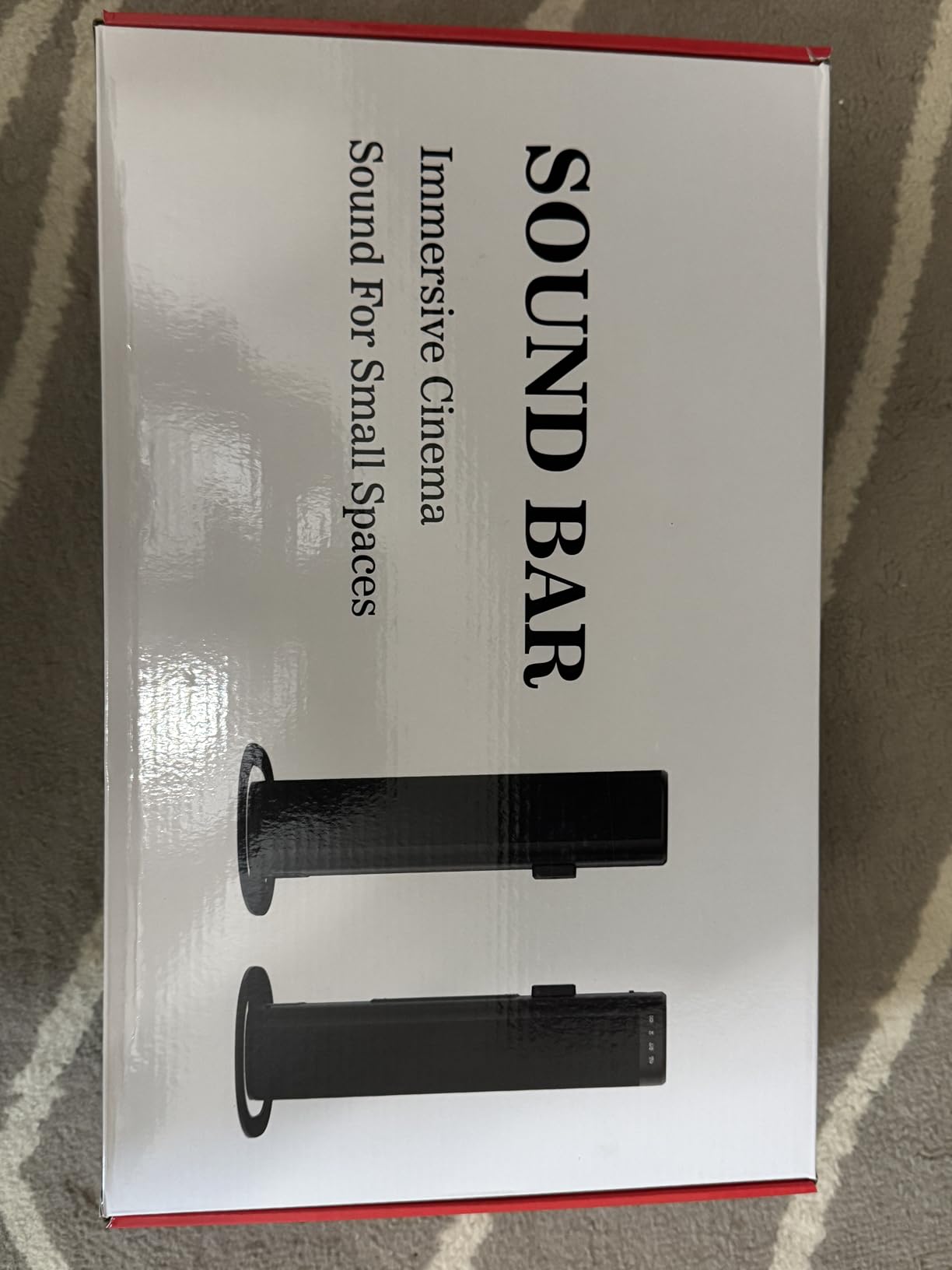 Sound Bar, 100W Sound Bar for Smart TV, Bluetooth 5.3 Soundbar, 2 in 1 Detachable Home Speaker Bass Effect, Home Theater Surround Sound, ARC/Optical/AUX/USB Connections, for TV/PC/Projectors Customer Review Sound Bar, 100W Sound Bar for Smart TV, Bluetooth 5.3 Soundbar, 2 in 1 Detachable Home Speaker Bass Effect, Home Theater Surround Sound, ARC/Optical/AUX/USB Connections, for TV/PC/Projectors - Customer Photo 1