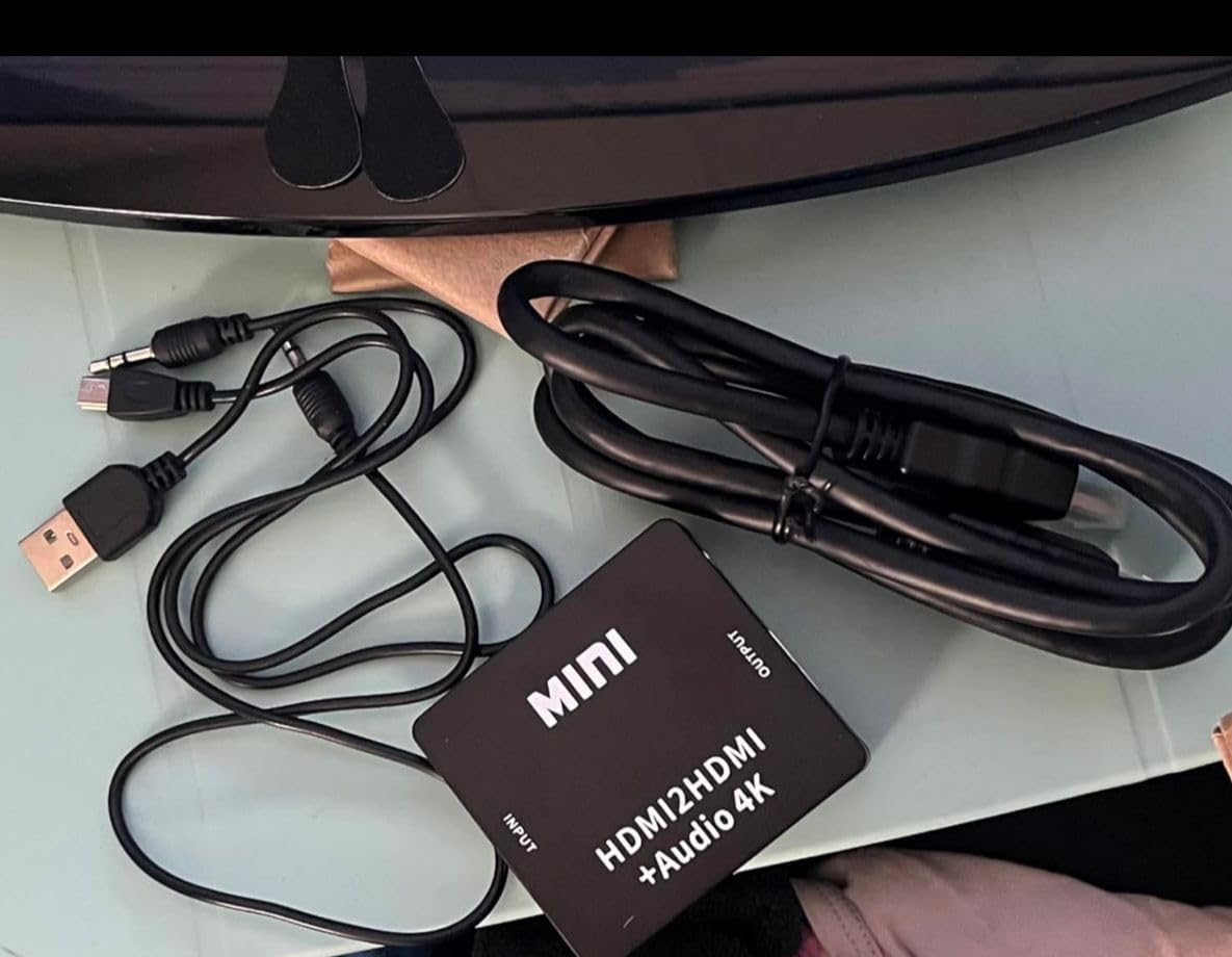 HDMI Audio Extractor Splitter,HDMI to 3.5mm Audio Adapter, 4K*2K@30HZ, 3D, 1080P Compatible for TV, PC, Sound System, Xbox, Switch, PS3, PS4, PS5 Customer Review HDMI Audio Extractor Splitter,HDMI to 3.5mm Audio Adapter, 4K*2K@30HZ, 3D, 1080P Compatible for TV, PC, Sound System, Xbox, Switch, PS3, PS4, PS5 - Customer Photo 2