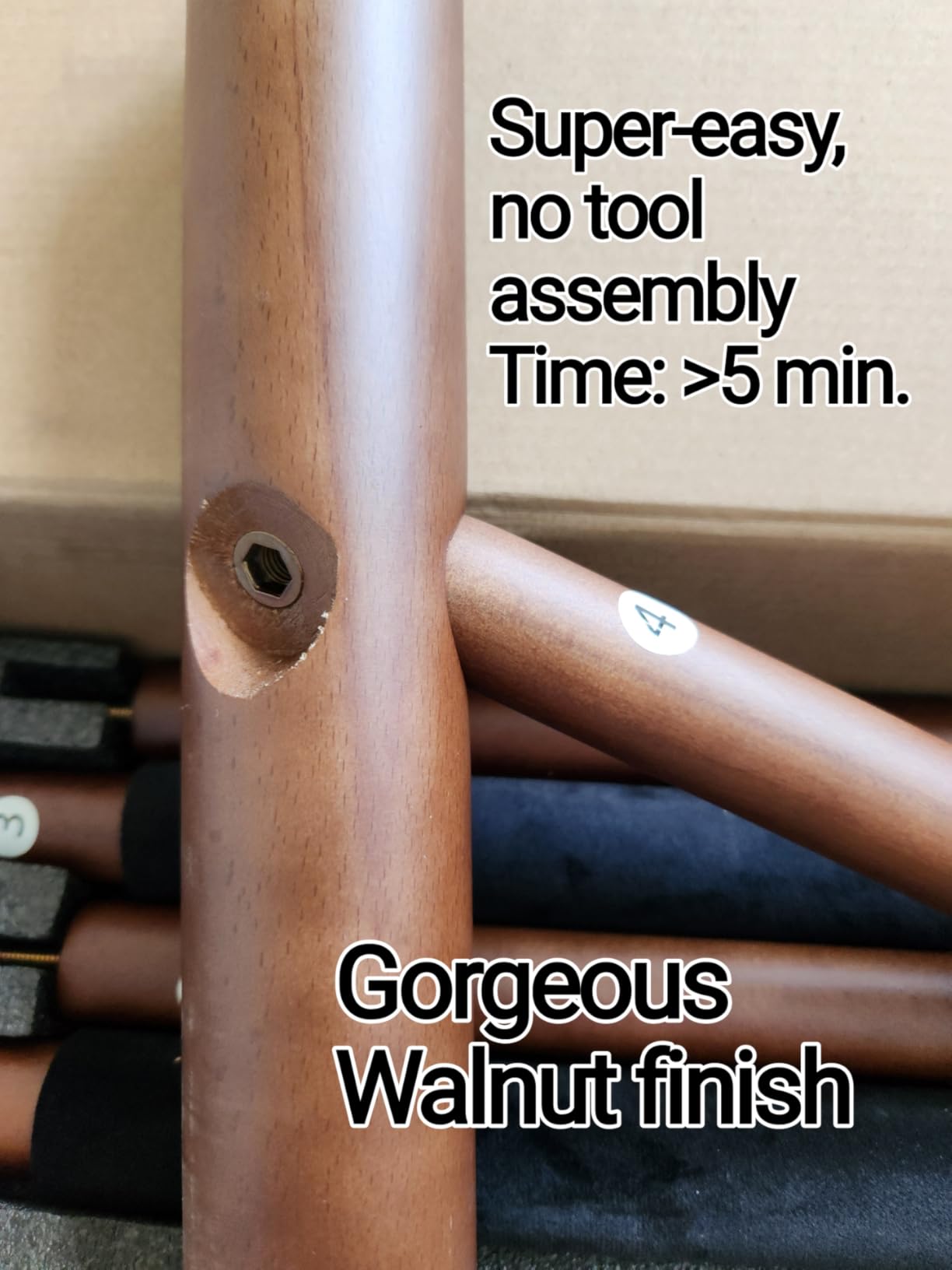 EASTROCK Guitar Stand,Acoustic Guitar Stand,Wooden Guitar Stands Floor , Single Neck Support for Acoustic Guitar,Electric Guitar and Classical Guitar, Stable Design for Home,Studio(Walnut Color) Customer Review EASTROCK Guitar Stand,Acoustic Guitar Stand,Wooden Guitar Stands Floor , Single Neck Support for Acoustic Guitar,Electric Guitar and Classical Guitar, Stable Design for Home,Studio(Walnut Color) - Customer Photo 1