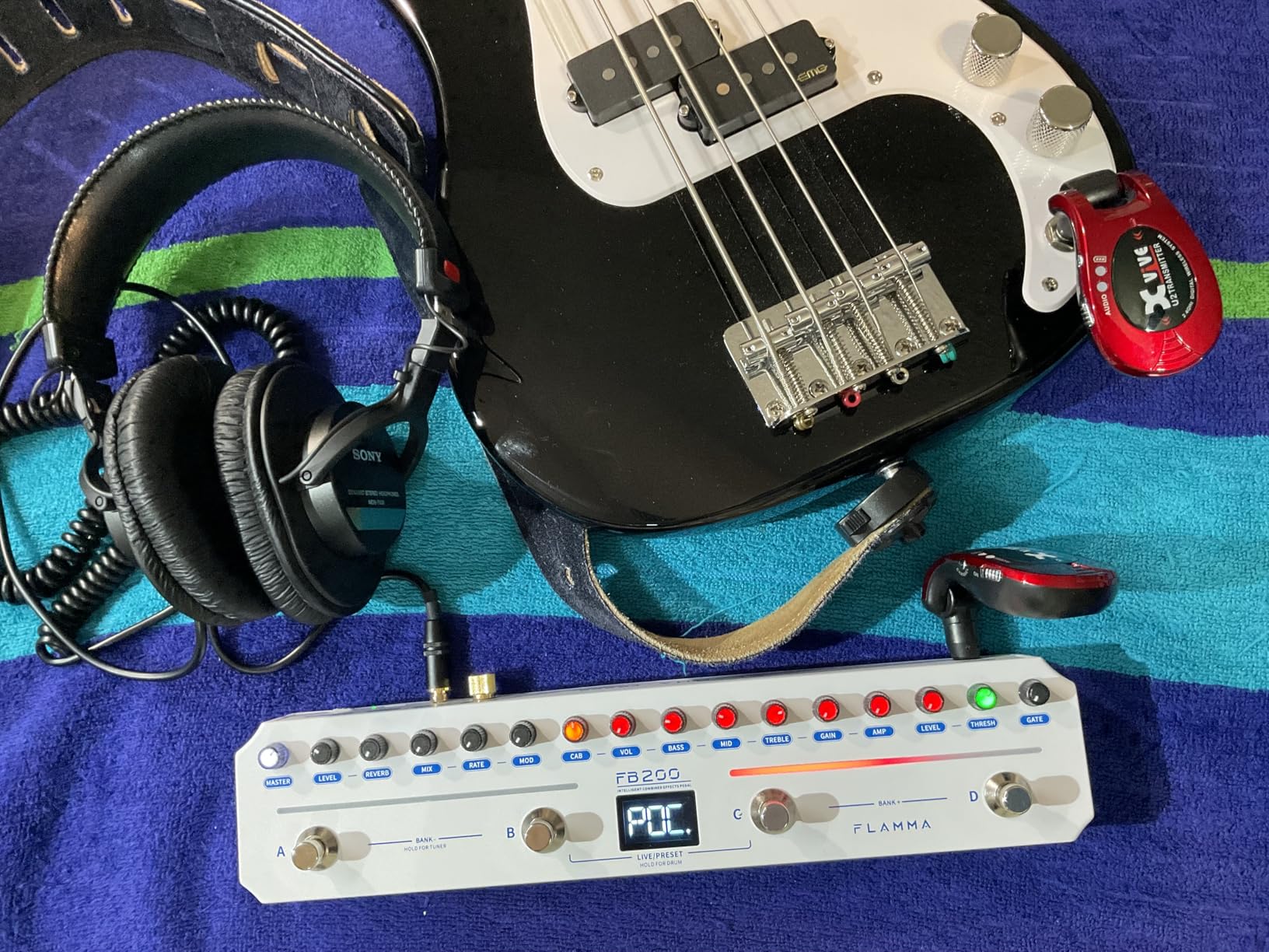 FLAMMA FB200 Intelligent Bass Multi-Effects Pedal with 40 Presets 10 AMP Models 10 CAB Simulations 9 IR Slots 40 Rhythm Styles, 5 Mod, 5 Reverb, Tuner, APP Control, OTG Recording Customer Review FLAMMA FB200 Intelligent Bass Multi-Effects Pedal with 40 Presets 10 AMP Models 10 CAB Simulations 9 IR Slots 40 Rhythm Styles, 5 Mod, 5 Reverb, Tuner, APP Control, OTG Recording - Customer Photo 1