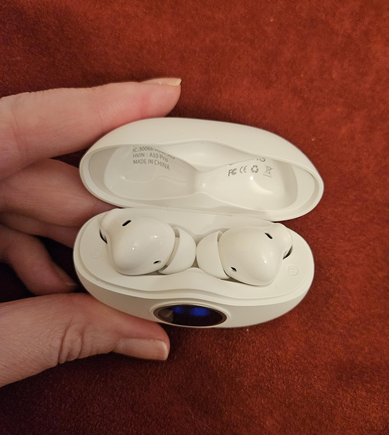 A10 Pro Wireless Earbuds, Bluetooth 5.3 Headphones HiFi Stereo 50H Playback LED Digital Display Ear Buds with ENC Noise Canceling Headset, IPX7 Waterproof Earphones for Gym/Running/Work Customer Review A10 Pro Wireless Earbuds, Bluetooth 5.3 Headphones HiFi Stereo 50H Playback LED Digital Display Ear Buds with ENC Noise Canceling Headset, IPX7 Waterproof Earphones for Gym/Running/Work - Customer Photo 1