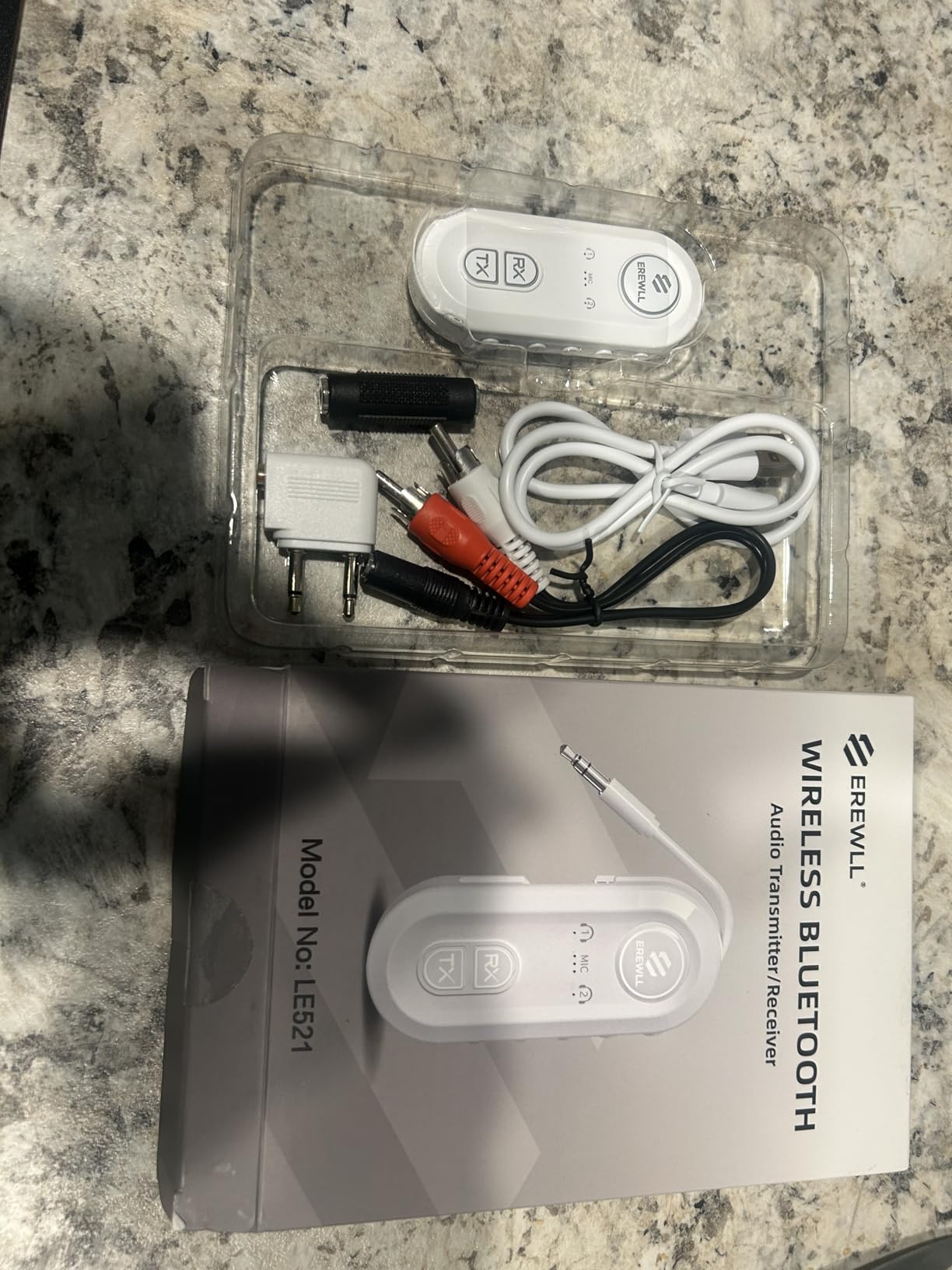 Upgraded Bluetooth 5.4 Transmitter Receiver, Airplane Bluetooth Adapter with Qualcomm aptX Adaptive, Supports 2 AirPods/Headphones, Wireless Audio Transmitter for TV, Travel, Car & Gym, Cable Storage - Customer Photo 3