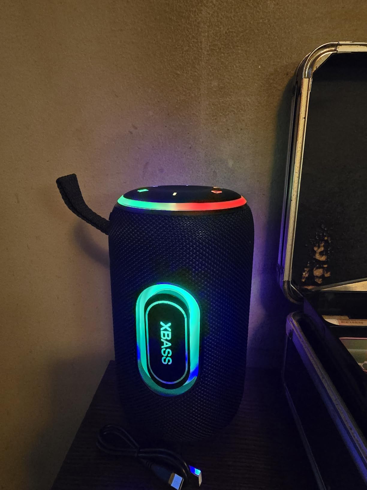 Portable Bluetooth Speaker, Bluetooth 5.4 Speaker, 30W Dual Speaker, 2.0 Channel, Deep Bass, 30H Playtime, Colorful RGB Lights, IPX7 Waterproof, TWS pairing for Outdoor/Home/Party/Travel, Gift Ideas Customer Review Portable Bluetooth Speaker, Bluetooth 5.4 Speaker, 30W Dual Speaker, 2.0 Channel, Deep Bass, 30H Playtime, Colorful RGB Lights, IPX7 Waterproof, TWS pairing for Outdoor/Home/Party/Travel, Gift Ideas - Customer Photo 1
