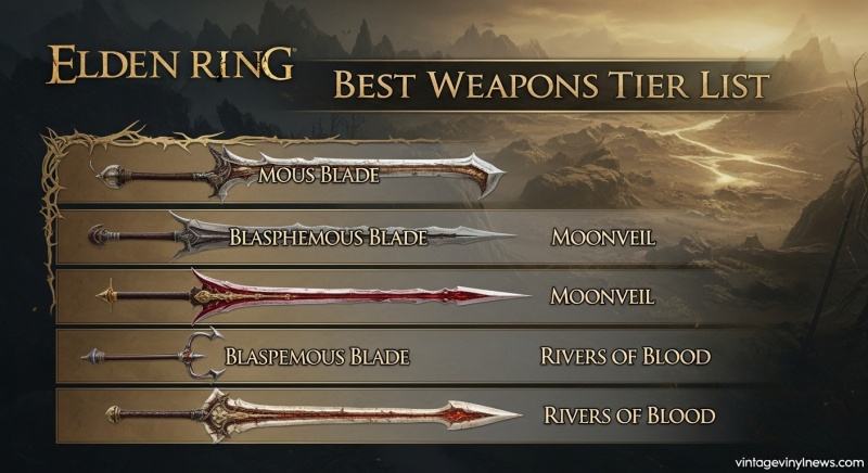 Elden Ring Best Weapons Tier List