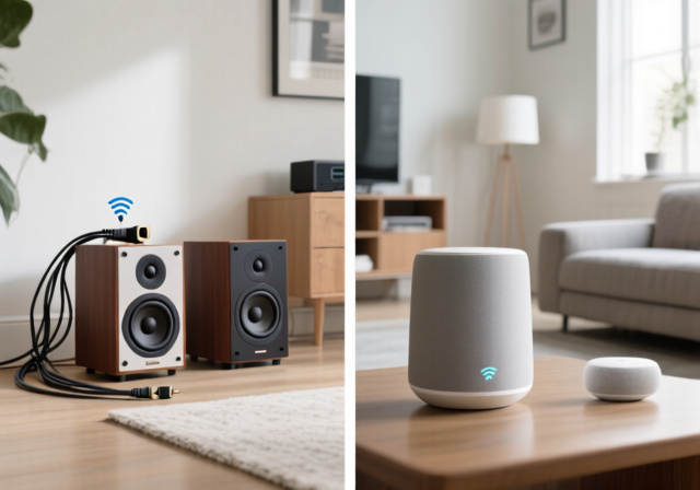 Wired vs Wireless Home Audio Speaker Systems [cy]: Complete Guide - VintageVinylNews
