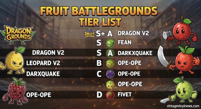 Fruit Battlegrounds Tier List