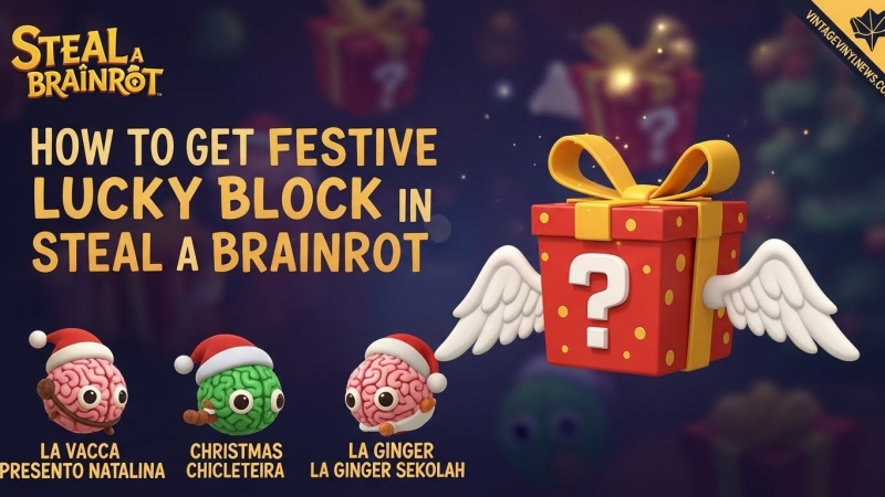 Get Festive Lucky Block in Steal a Brainrot