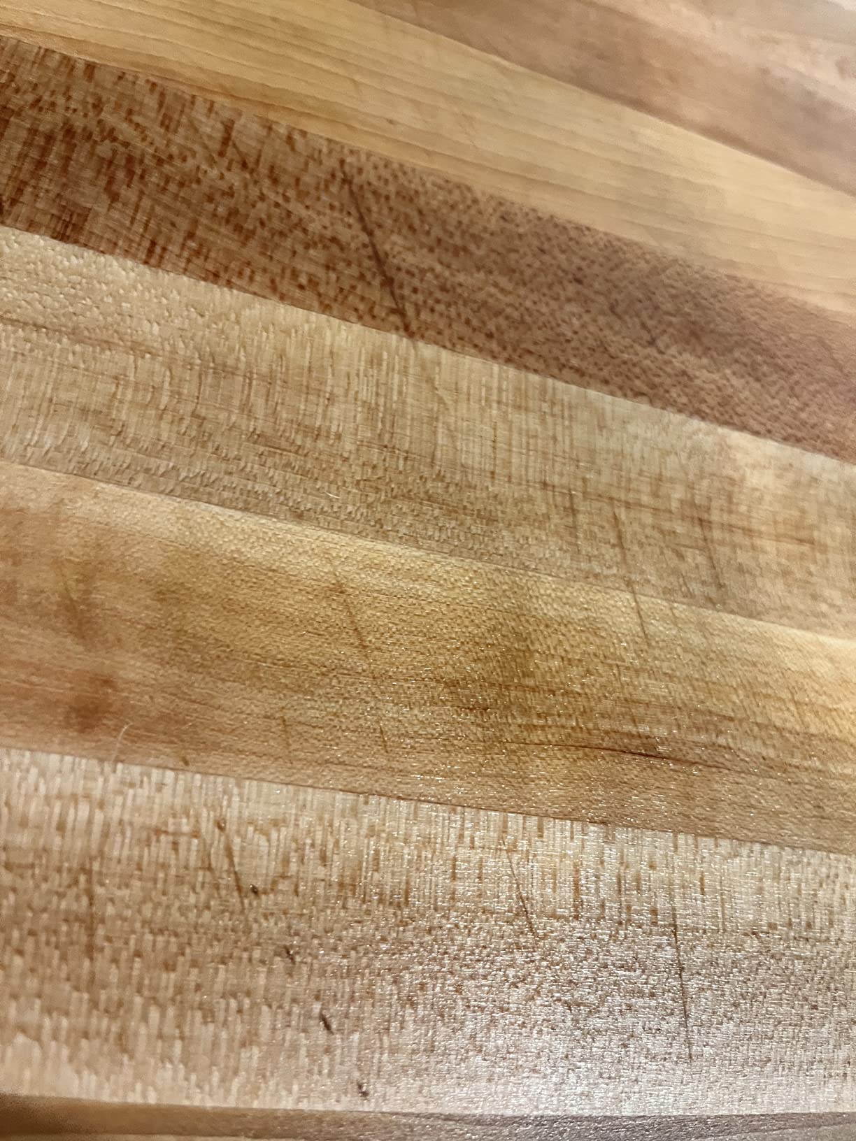 John Boos RA-Board Series Rectangular Wooden Maple Cutting Board 24x18 - 2.25 Thick, 30-lb Reversible Butcher Block with Edge-Grain and Finger Grips - Made in the USA Customer Review John Boos RA-Board Series Rectangular Wooden Maple Cutting Board 24x18 - 2.25 Thick, 30-lb Reversible Butcher Block with Edge-Grain and Finger Grips - Made in the USA - Customer Photo 1