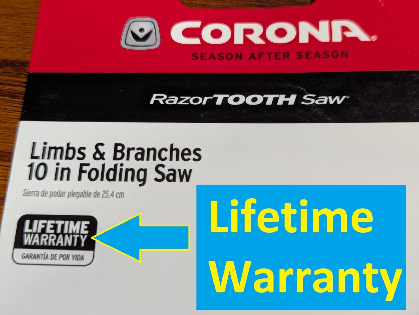 Corona 7 Inch RS 7245 Razor Tooth Folding Saw, 7-Inch Curved Blade, Steel - Customer Photo 5
