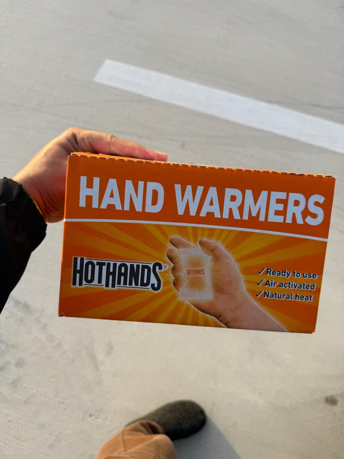 HotHands Hand Warmers - Long Lasting Natural Odorless Air Activated Warmers - Up to 10 Hours of Heat - 40 Pair Customer Review HotHands Hand Warmers - Long Lasting Natural Odorless Air Activated Warmers - Up to 10 Hours of Heat - 40 Pair - Customer Photo 1
