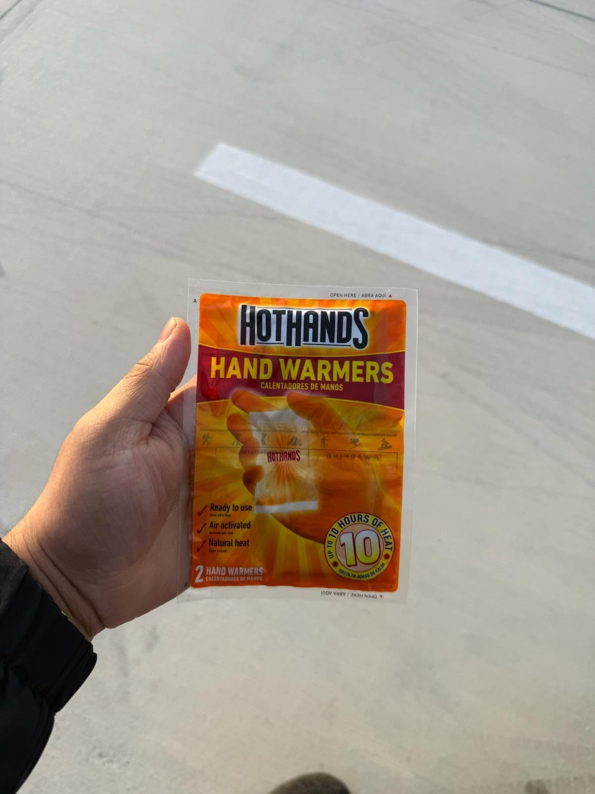 HotHands Hand Warmers - Long Lasting Natural Odorless Air Activated Warmers - Up to 10 Hours of Heat - 40 Pair Customer Review HotHands Hand Warmers - Long Lasting Natural Odorless Air Activated Warmers - Up to 10 Hours of Heat - 40 Pair - Customer Photo 2