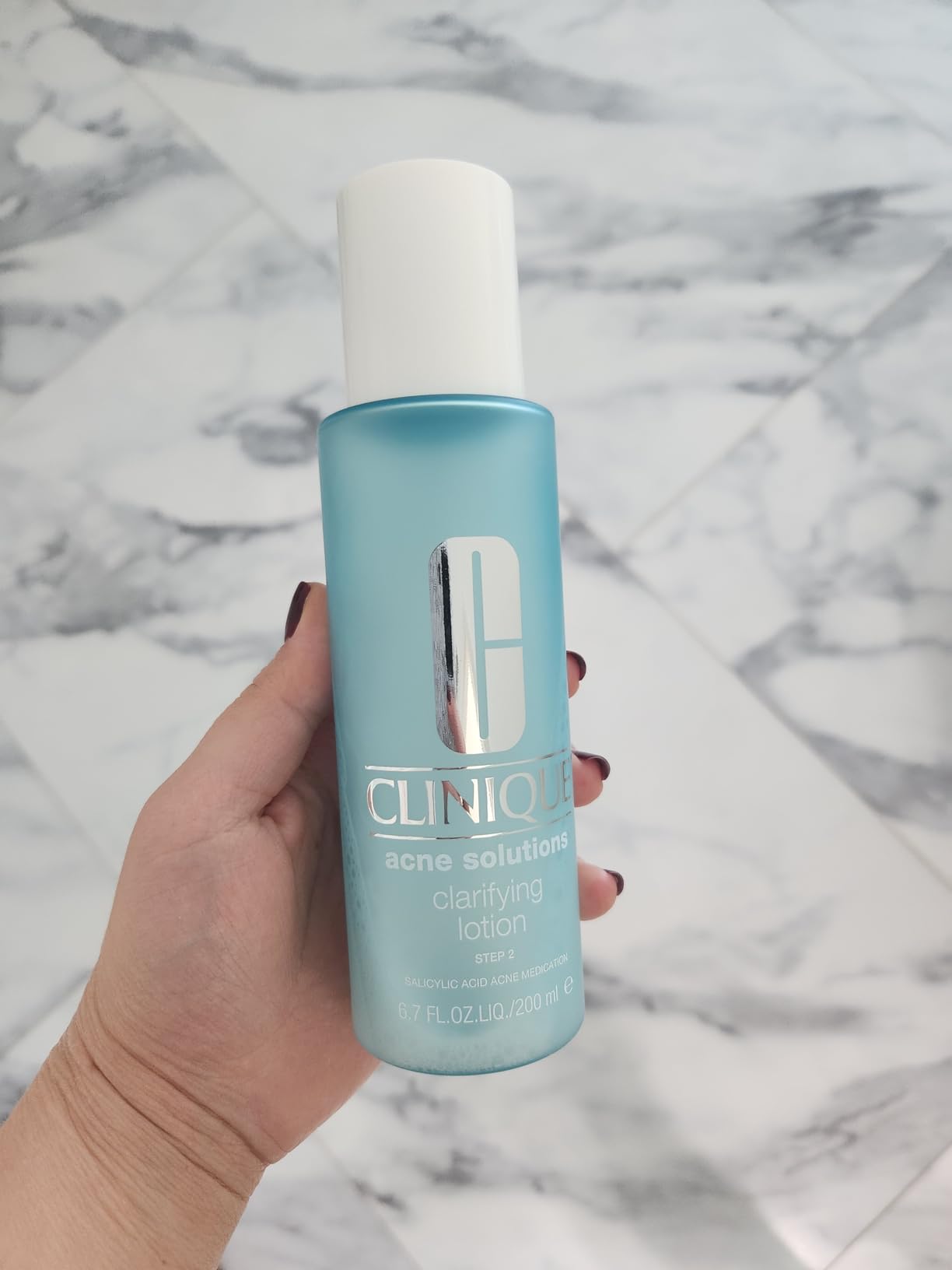 Clinique Acne Solutions Clarifying Lotion Exfoliating Facial Toner With Salicylic Acid | Reduces Oil + Unclogs Pores, 6.7 Fl Oz - Customer Photo 1