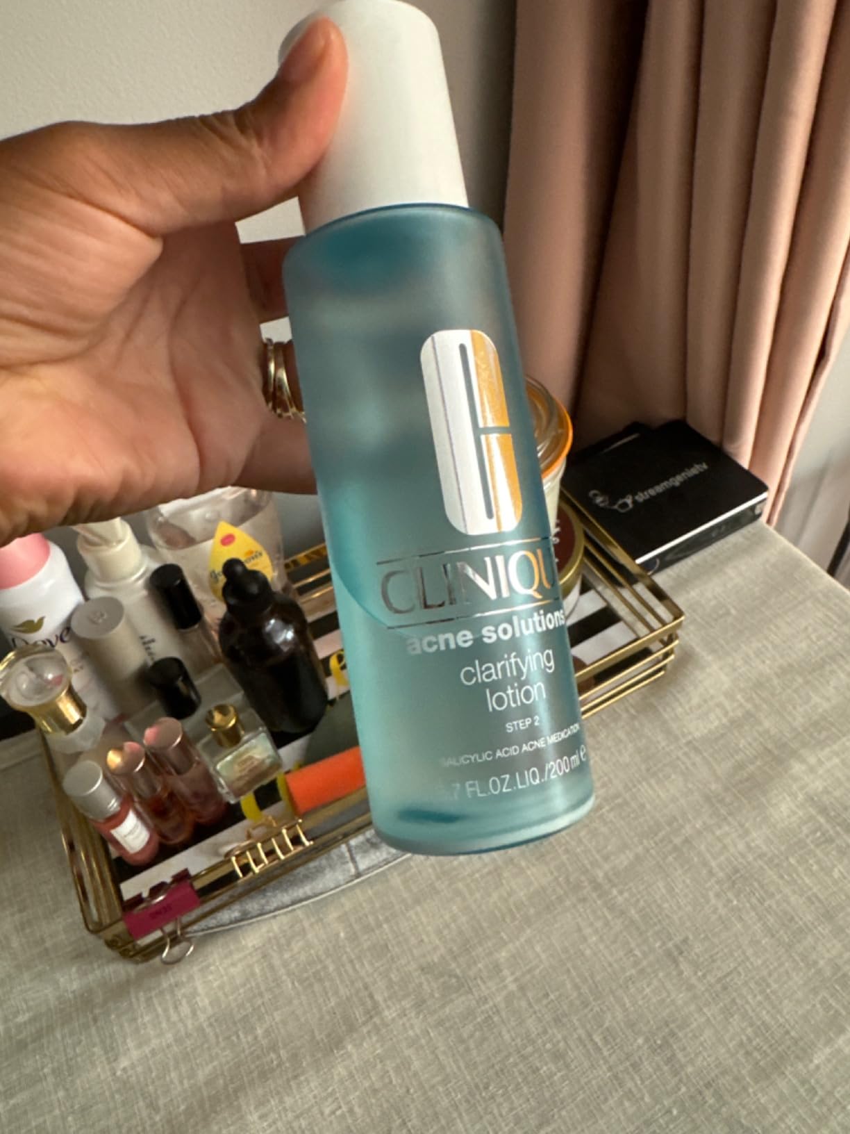 Clinique Acne Solutions Clarifying Lotion Exfoliating Facial Toner With Salicylic Acid | Reduces Oil + Unclogs Pores, 6.7 Fl Oz - Customer Photo 2