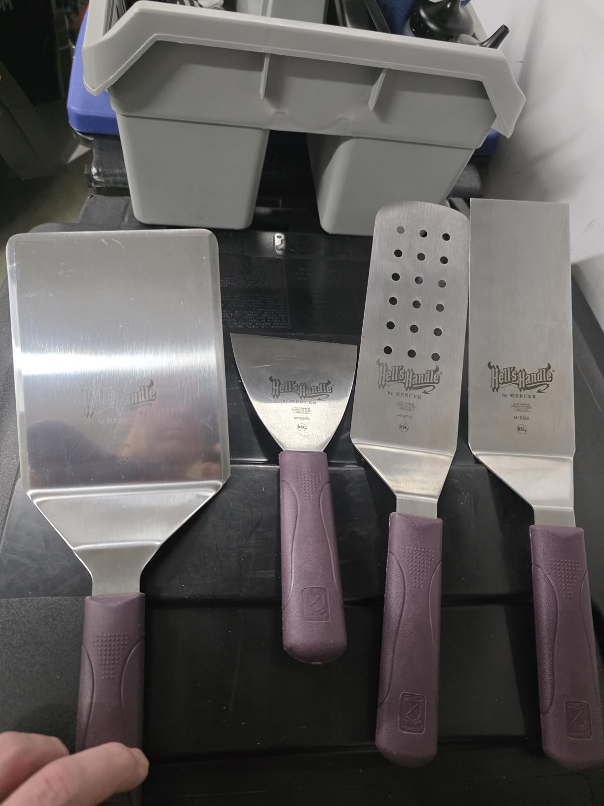 Mercer Culinary Hell's Handle Fish Turner/Spatula, 3 Inch x 6 Inch - Customer Photo 2