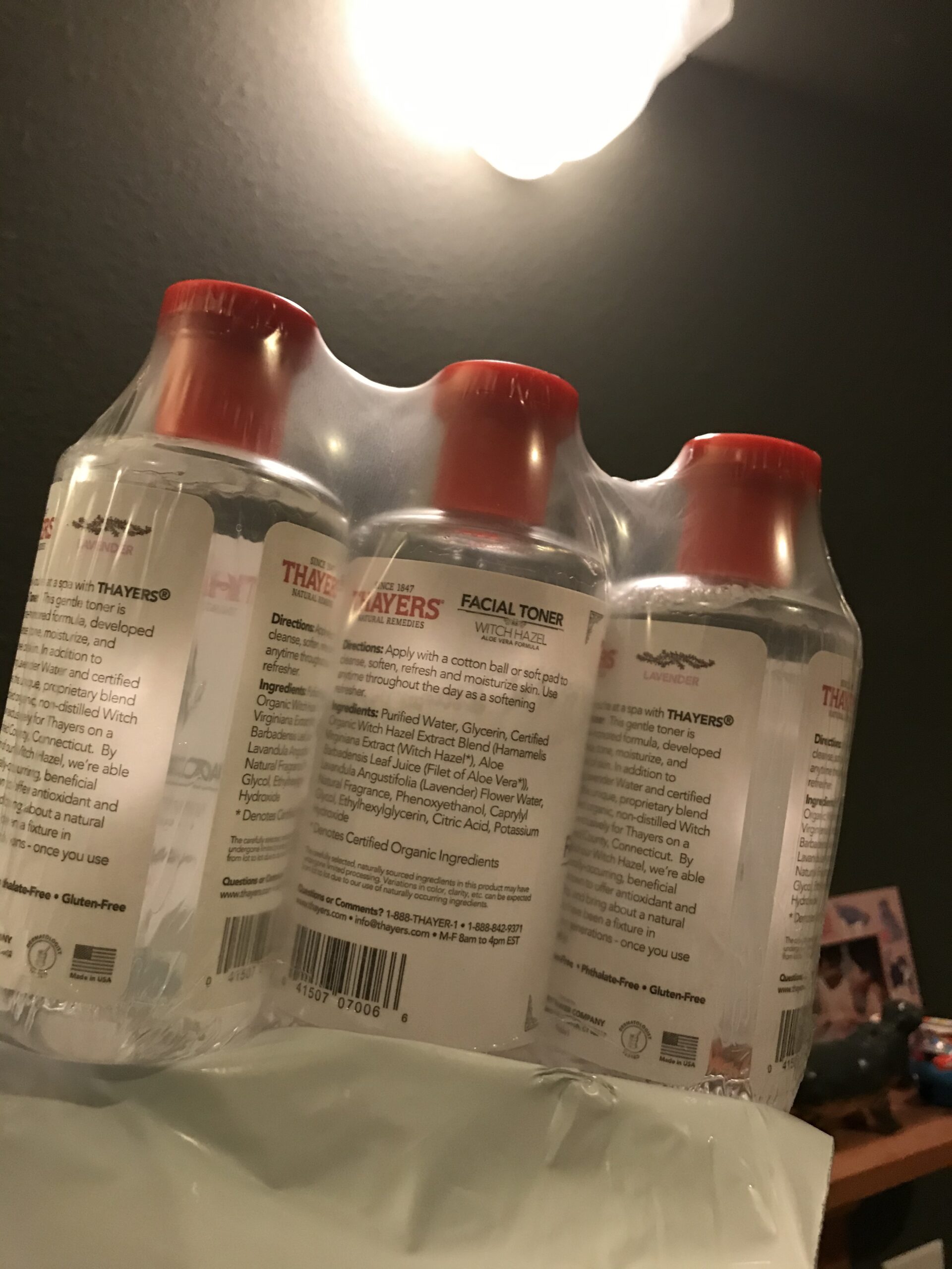 Thayers Alcohol-Free Toner, Lavender, Witch Hazel, 12-Ounces (Pack of 3) - Customer Photo 2