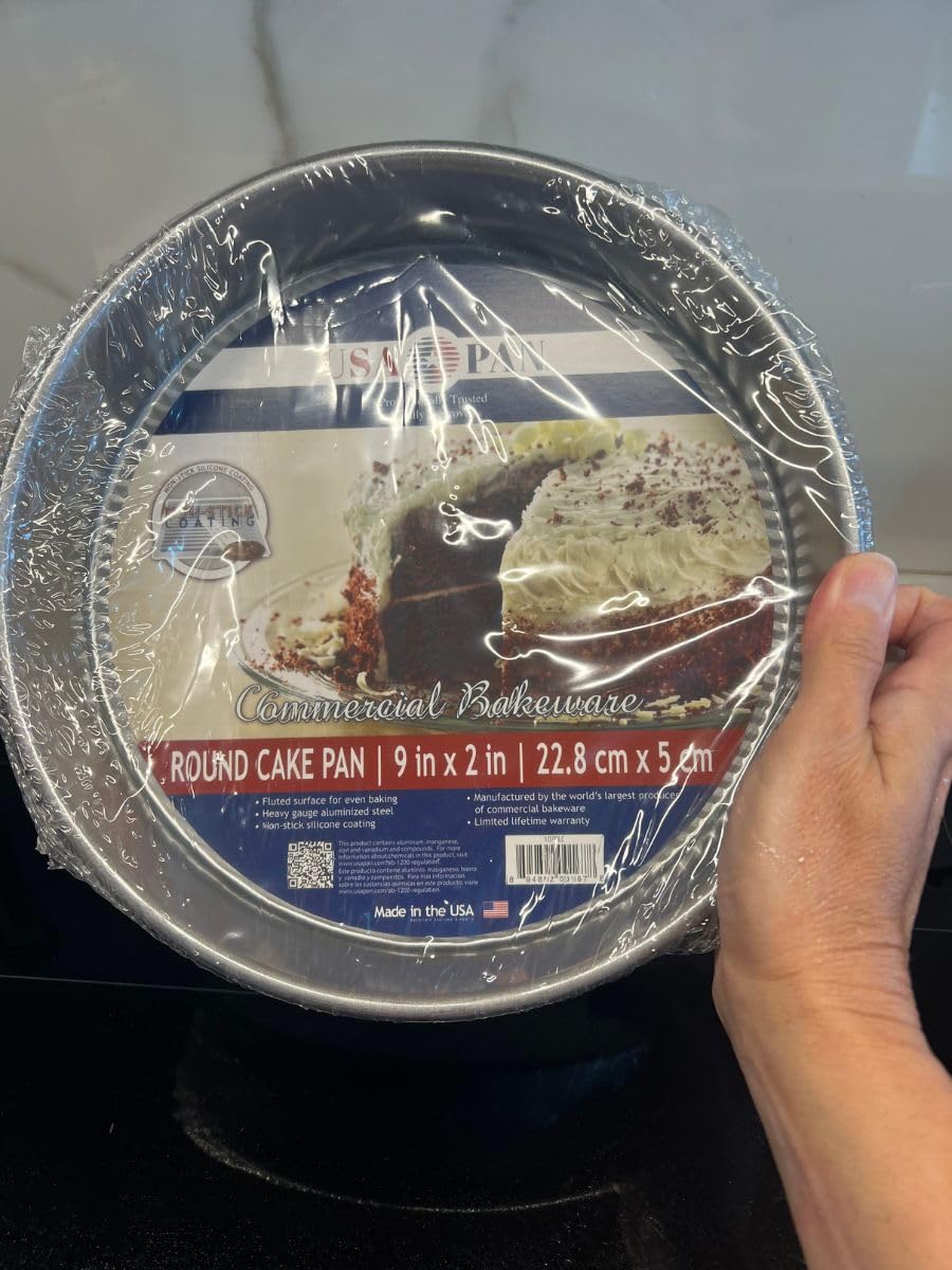 USA Pan Bakeware Nonstick Round Cake Pan, 8-Inch, Aluminized Steel - Customer Photo 1