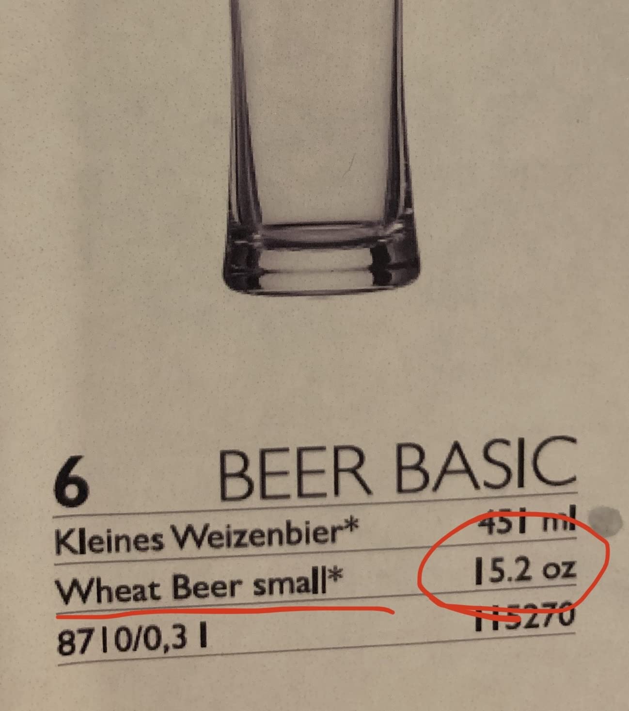 Schott Zwiesel Tritan Crystal 14.2 Oz Wheat Beer Glass, Set Of 6 Customer Review Schott Zwiesel Tritan Crystal 14.2 Oz Wheat Beer Glass, Set Of 6 - Customer Photo 1