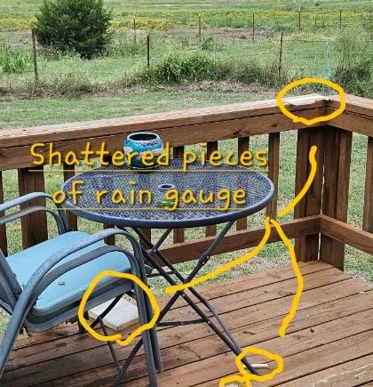 La Crosse 705-109 Waterfall Rain Gauge - Customer Photo 2