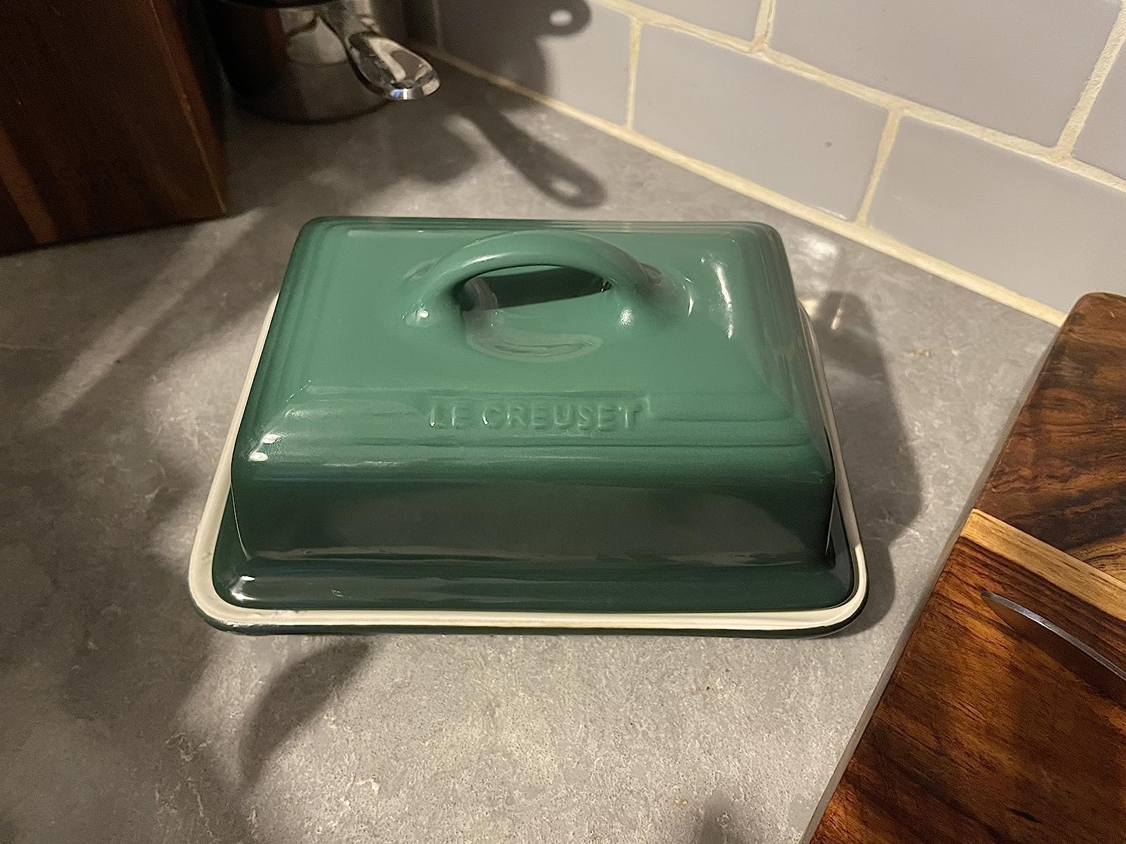 Le Creuset Stoneware European Butter Dish, White - Customer Photo 3