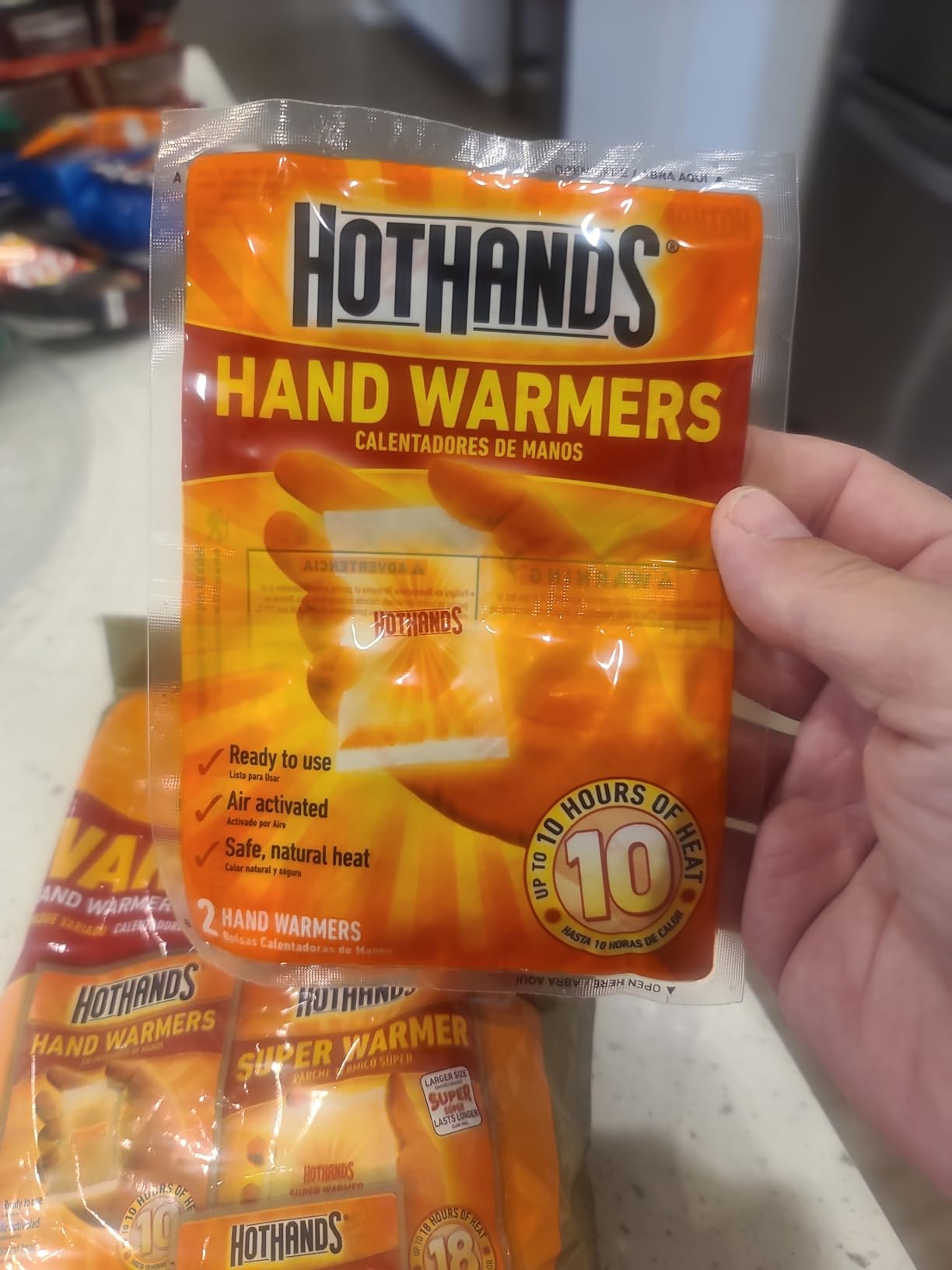 HotHands Toe, Hand, & Body Warmer Variety Pack - Long Lasting Safe Natural Odorless Air Activated Warmers Customer Review HotHands Toe, Hand, & Body Warmer Variety Pack - Long Lasting Safe Natural Odorless Air Activated Warmers - Customer Photo 2