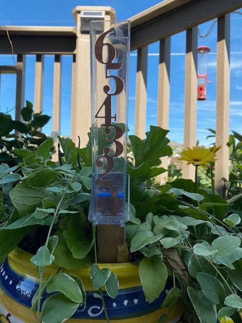 La Crosse 705-110 Easy Read 6-Inch Patina Rain Gauge, Clear - Customer Photo 1