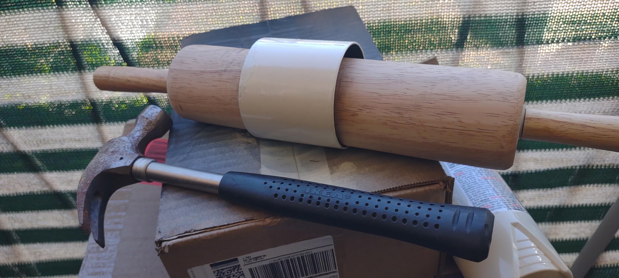 FARBERWARE Classic Wood Rolling Pin, 18-Inch Hardwood Dough Roller for Baking Pizza, Pies, Pastry and Cookies, Ergonomic Handles, Kitchen Essential - Customer Photo 1