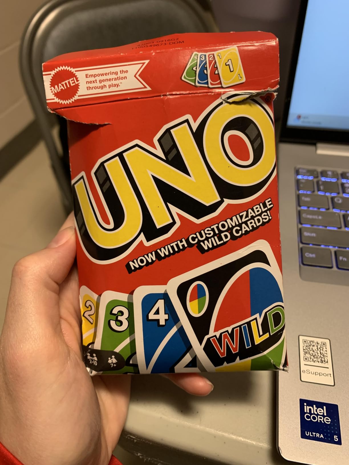 UNO - Classic Colour & Number Matching Card Game - 112 Cards - Customizable & Erasable Wild - Special Action Cards Included - Gift for Kids 7+, W2087 - Customer Photo 2