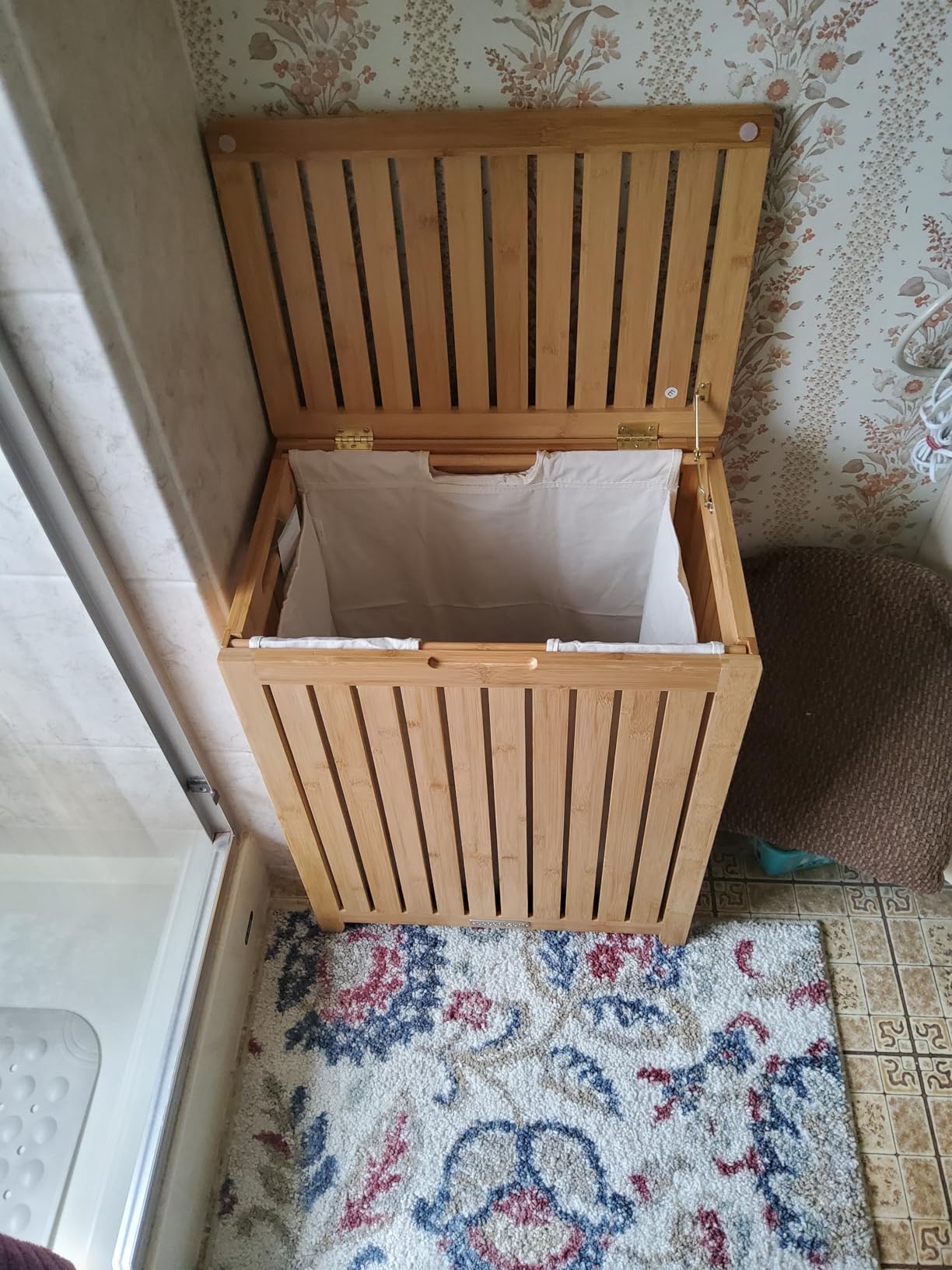 Oceanstar Spa-Style Bamboo Laundry Hamper - Customer Photo 1