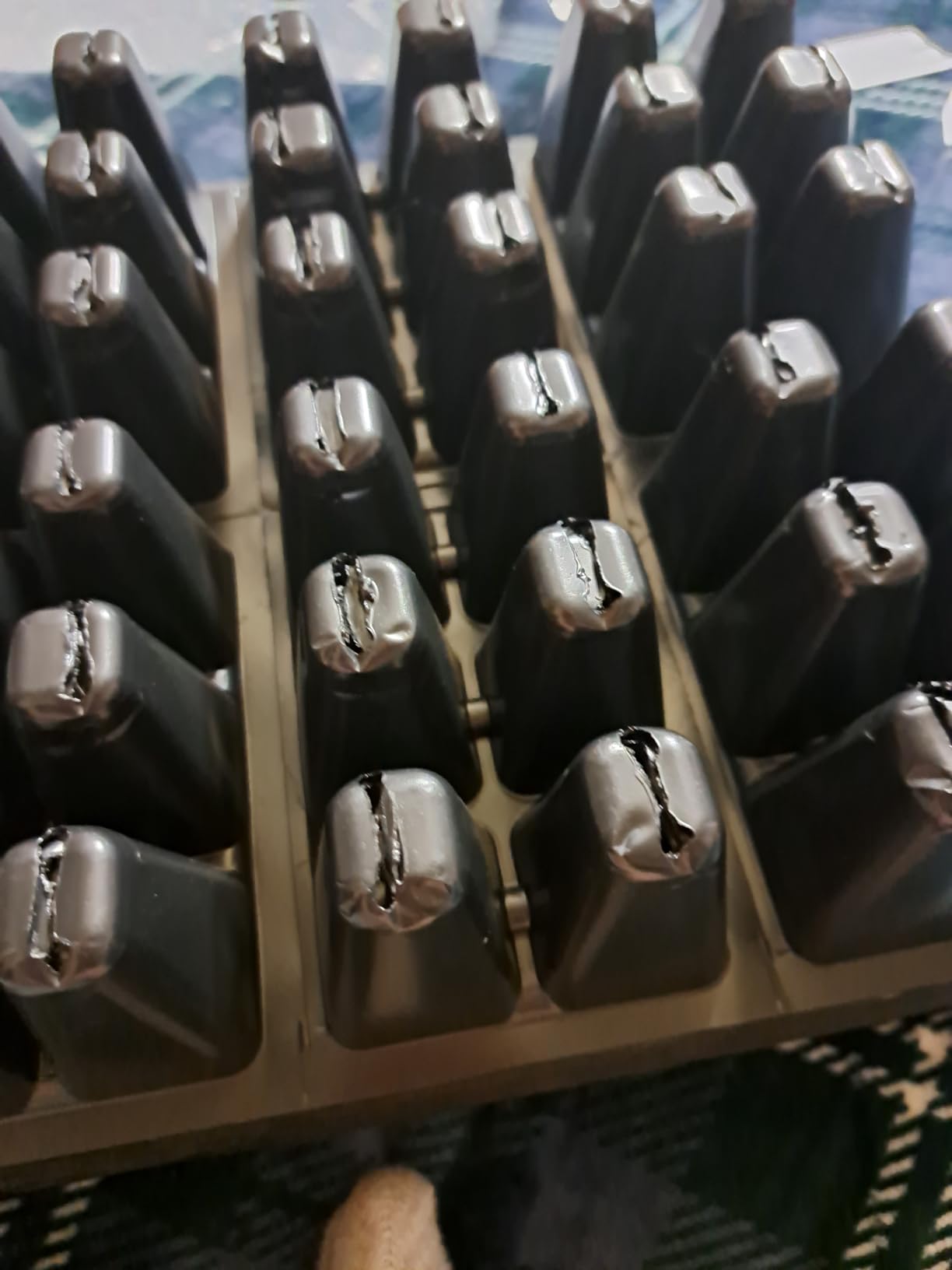 1440 Cells Seedling Starter Trays for Seed Germination +10 Plant Labels (240, 6-Cell Trays) - Customer Photo 2