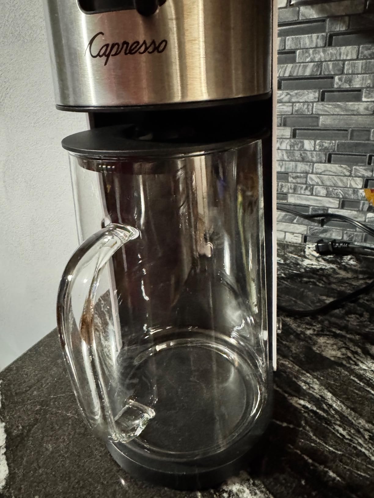 Capresso 6624 Ice Tea Glass Pitcher, 80 oz. (2.5 Qt.) Customer Review Capresso 6624 Ice Tea Glass Pitcher, 80 oz. (2.5 Qt.) - Customer Photo 1