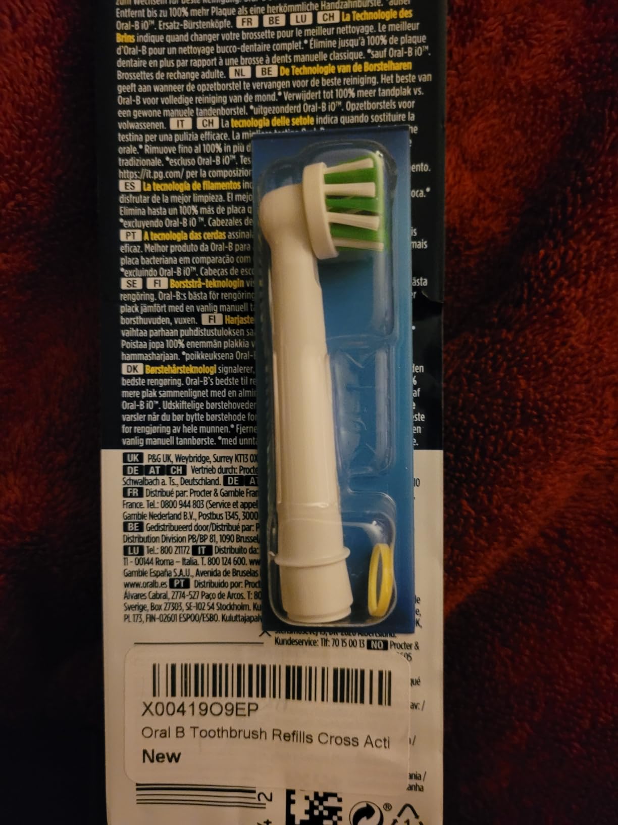Oral B Cross Action Electric Toothbrush Replacement Brush Heads Refill, 4Count - Customer Photo 2