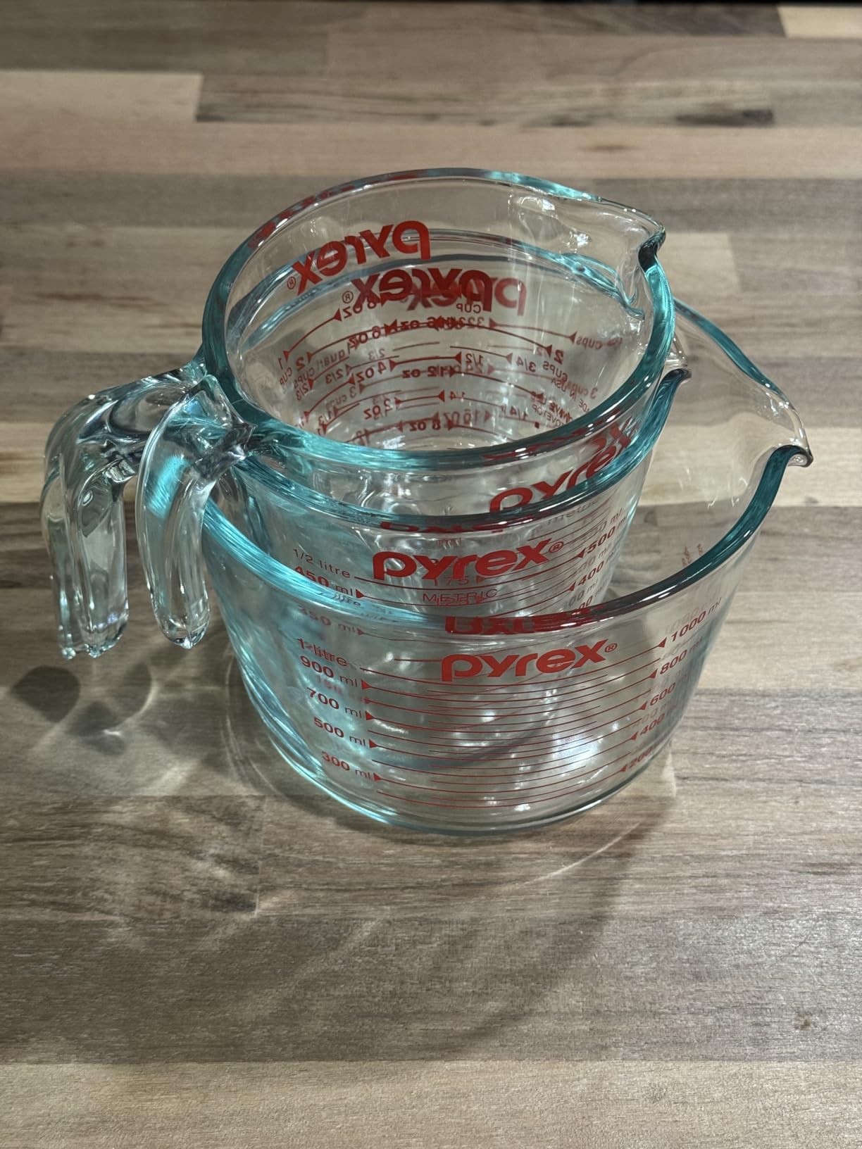 Pyrex Essentials (3-Pack) Glass Measuring Cups Set, (1, 2 & 4 Cup) Measuring Cups For Prepping, Baking and Cooking, Preheated Oven, Dishwasher, Freezer, and Microwave Safe - Customer Photo 2
